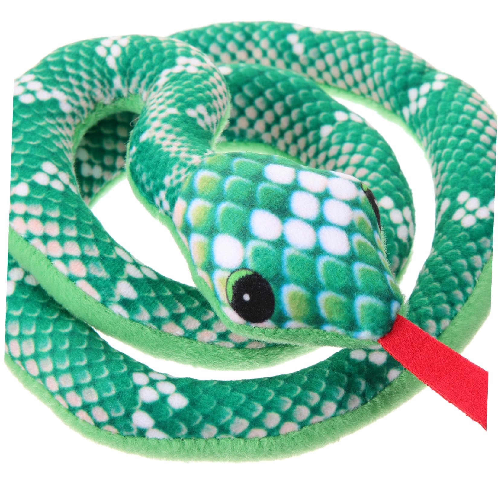 Kisangel Chat Forme de Serpent Catnip à Mâcher Interactif pour Accessoire pour Animaux Couleur Verte