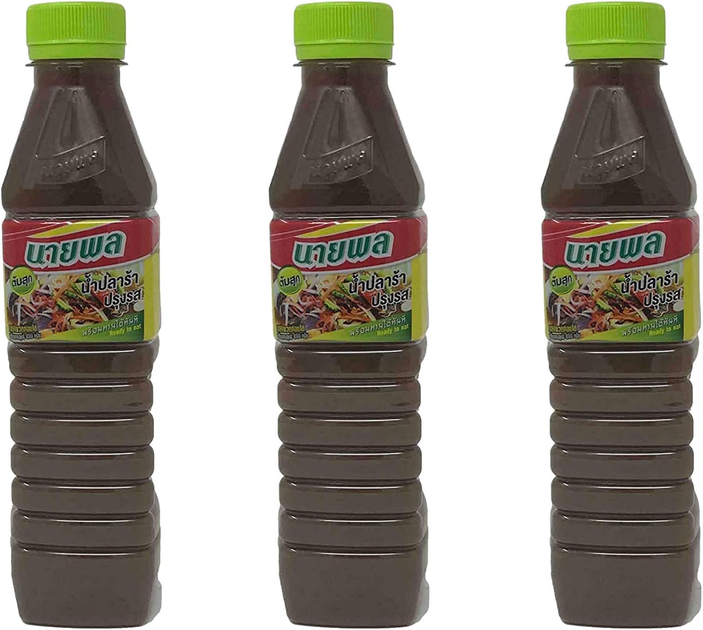 Thai Fish Sauce Fermented Papaya Salad Dressing Nay Pol DOK MAI 400ml (3 Bottle)