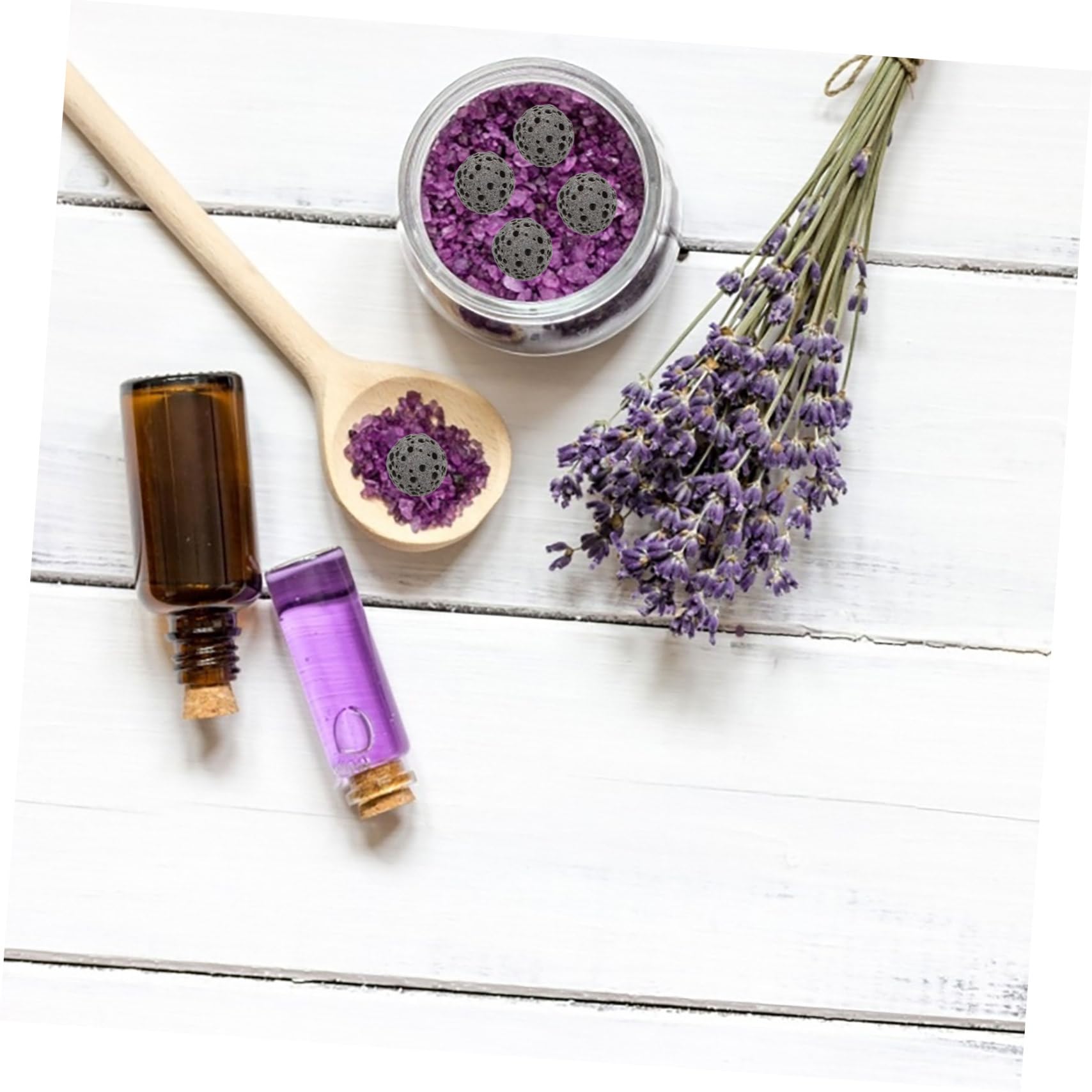 195stücke Teiliges Natürlichem Vulkanstein Aromatherapie Diffuserstein Für Ätherische Öle Deko-Element Für Schlafzimmer Bad Und Büro