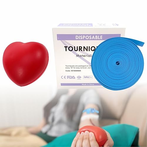 Kits de bolas desechables y exprimibles de torniquete para soporte de venipuntura clínica