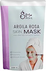 Argila Rosa Skin Mask Ideal para Pele Sensível e Delicada - Máscara Facial e Corporal 200g