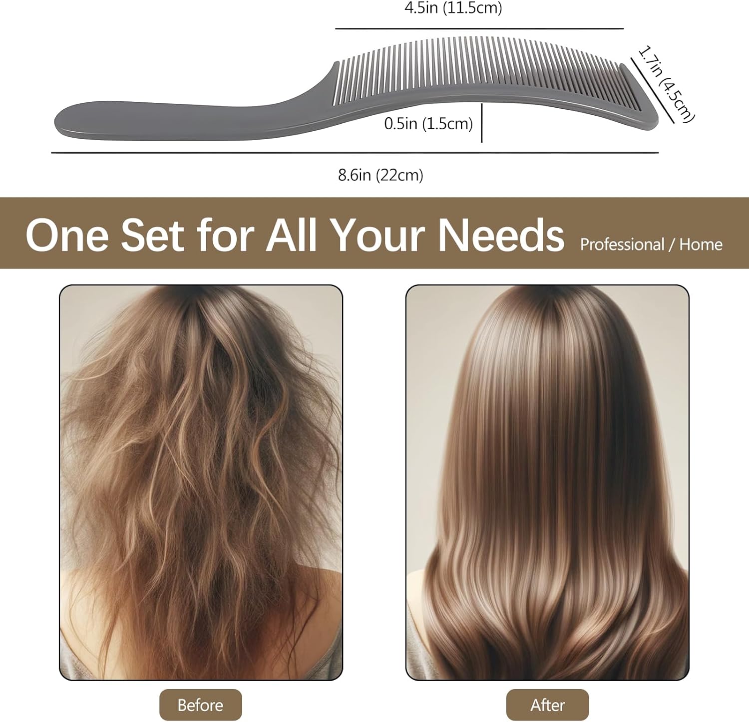 Curved Barber Clipper b Set in Bla, White, Grey: for