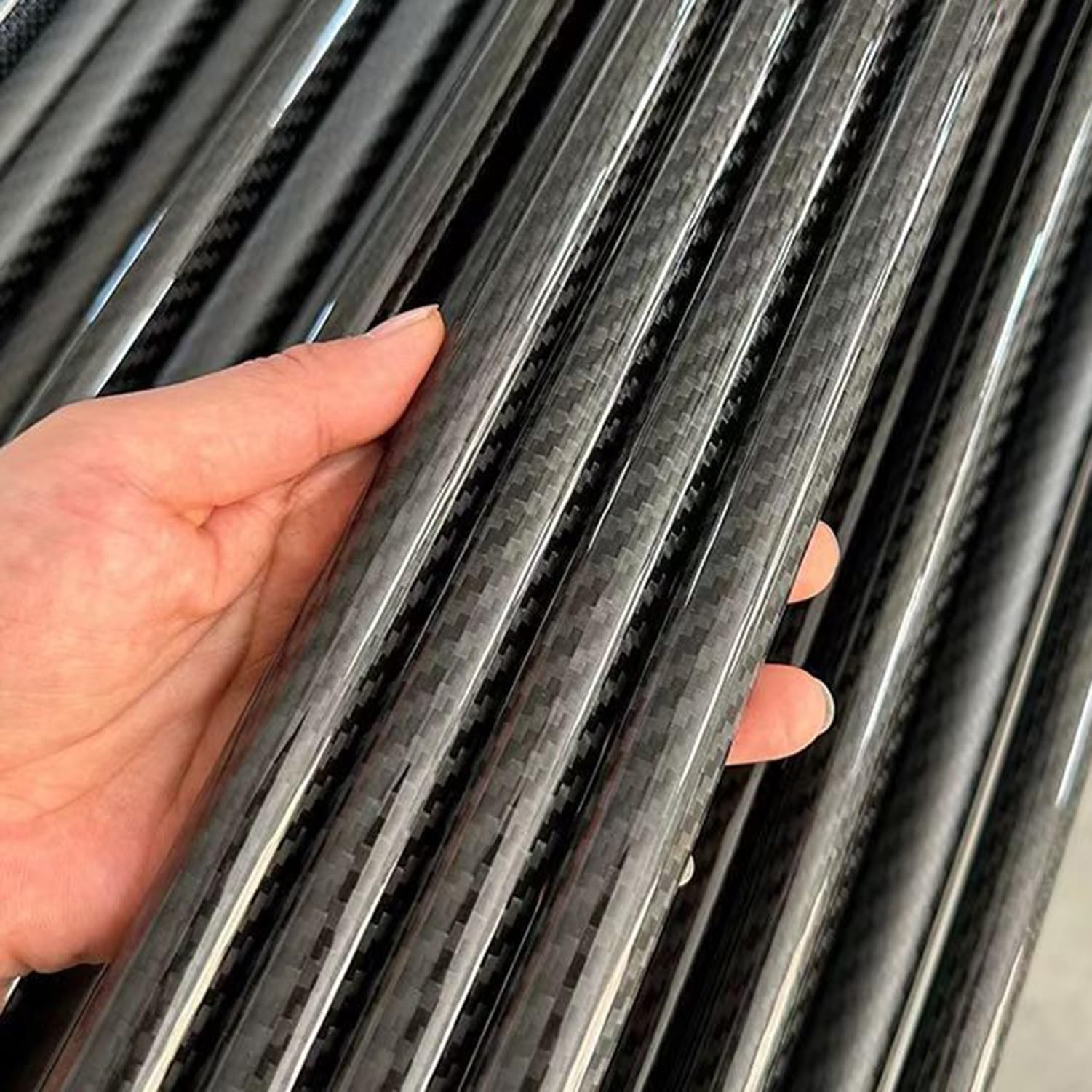 Tubo De Fibra De Carbono De 1m, Diámetro 8x3mm/10x5mm/15x10mm/28x23mm/38x33mm/50x45mm, Para Maquetas De Bricolaje Y Estructuras De Drones(12x8mm)
