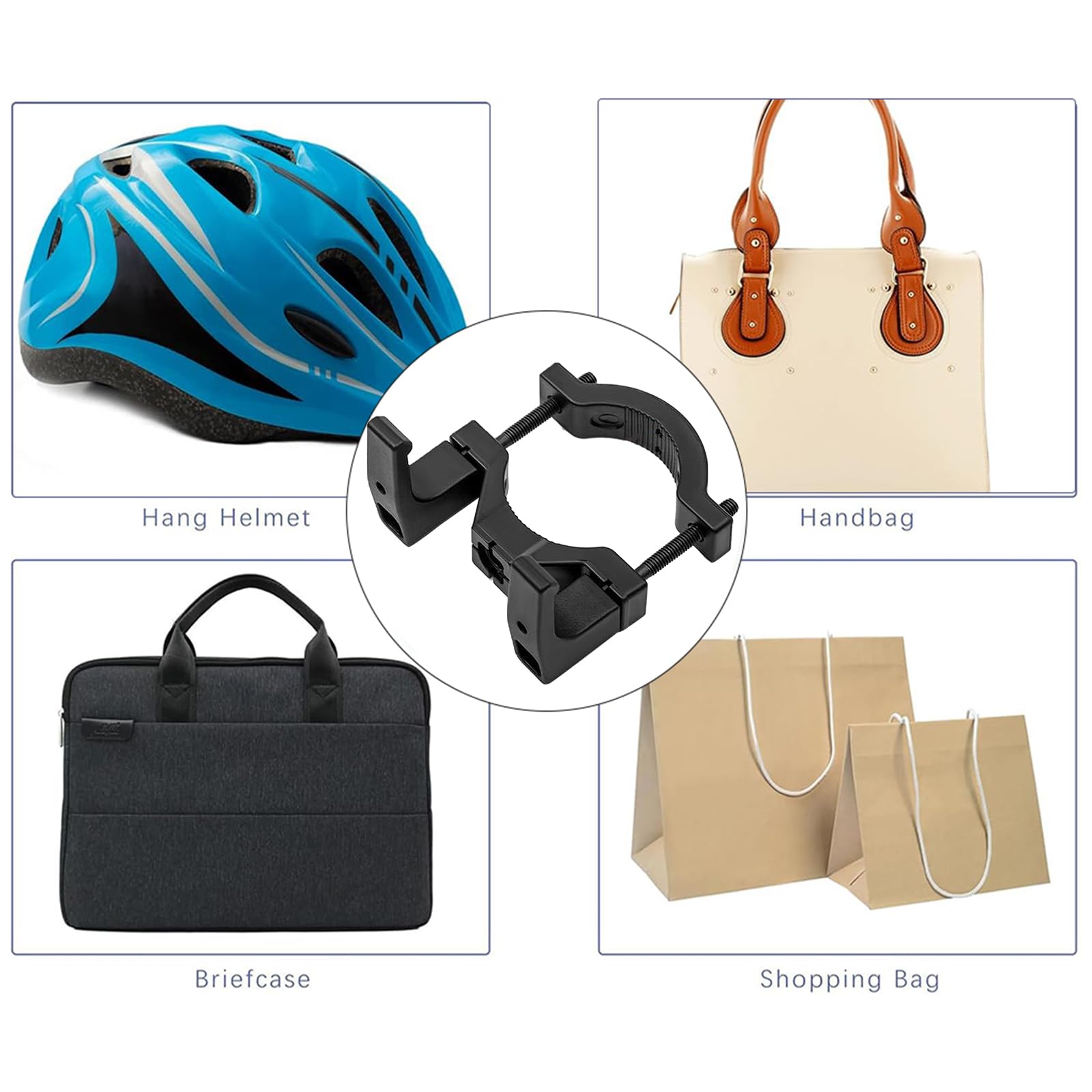 Gancho Delantero para Patinete Ganchos para e Scooter Patinete Eléctrico Gancho Delantero Patinete Gancho Multifuncional Scooter Delantero Claw Hanger Scooter Eléctrico Gancho Delantero (Style 4, L)