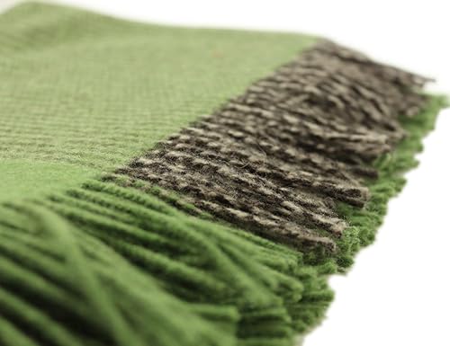 Miniatura 2 de Biddy Murphy, Manta suave de 100% lana merino irlandesa, 75 x 58 pulgadas, importada de Irlanda, estilo celta tradicional, calidad de reliquia,