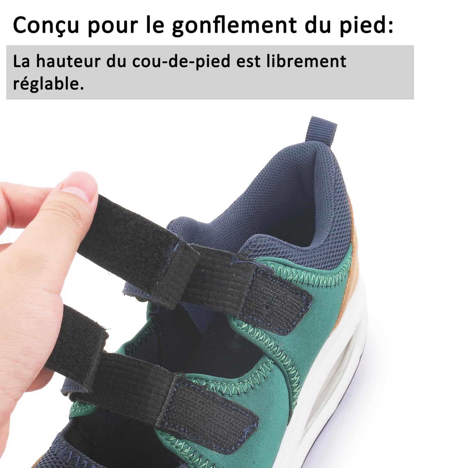 Git-up Chaussures de Travail D'infirmière Respirantes pour Femmes Antidérapant Réglable Confortable Marche Courir Casual Orthèses d'allaitement Chaussures Légères