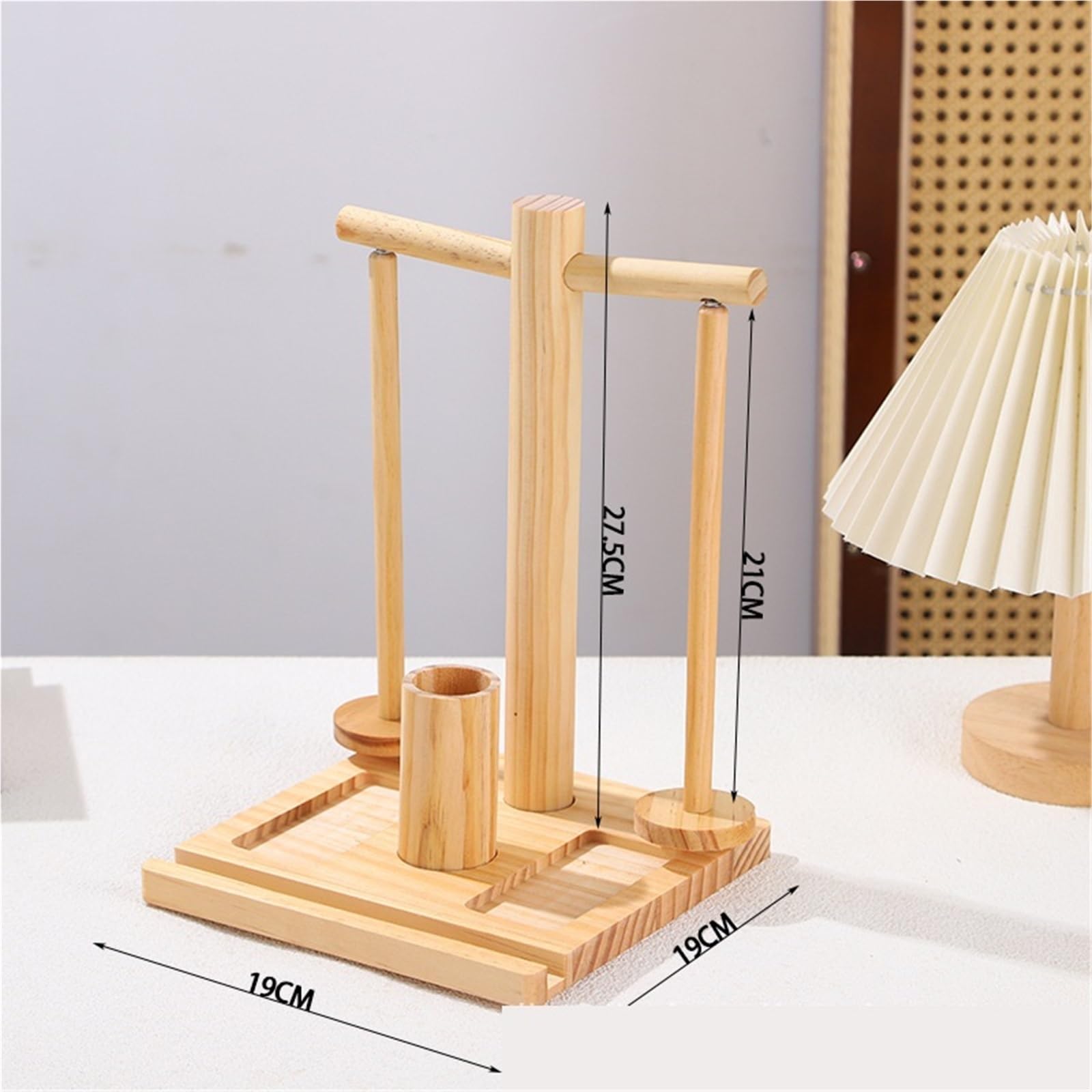 Soporte De Lana Estante for hilo con bandejas dobles