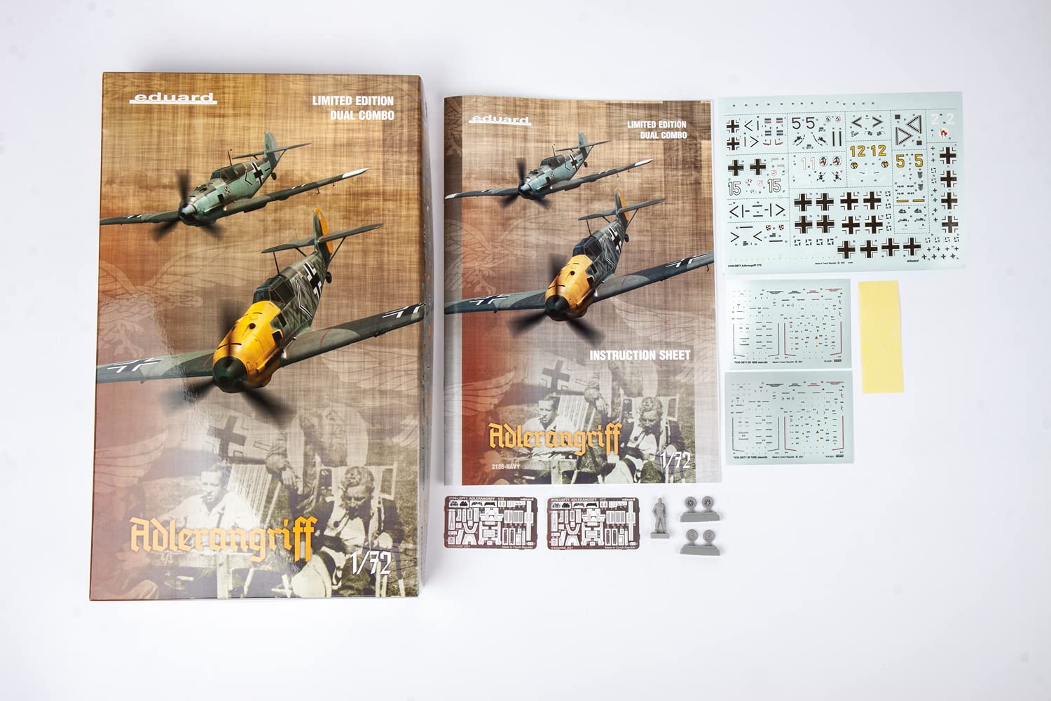 エデュアルド 1/72 デュアルコンボ リミテッドエディション オーヴァーロード作戦：D-デイマスタング」 P-51B デュアル