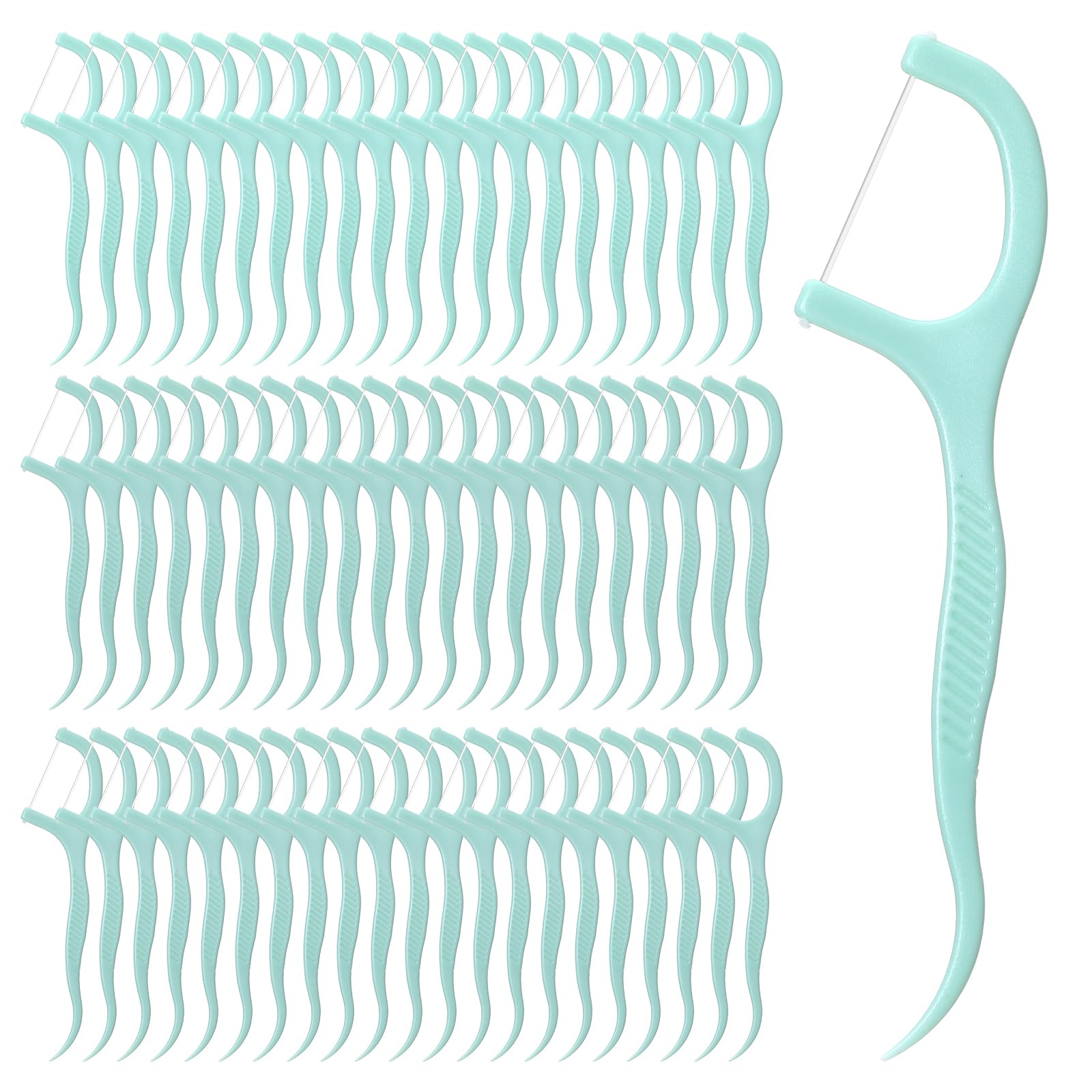 Dental Floss Picks Bulk 200 Count Flosser Picks Non Breakable Flossers with Mint Flavor Portable Teeth Cleaning Floss
