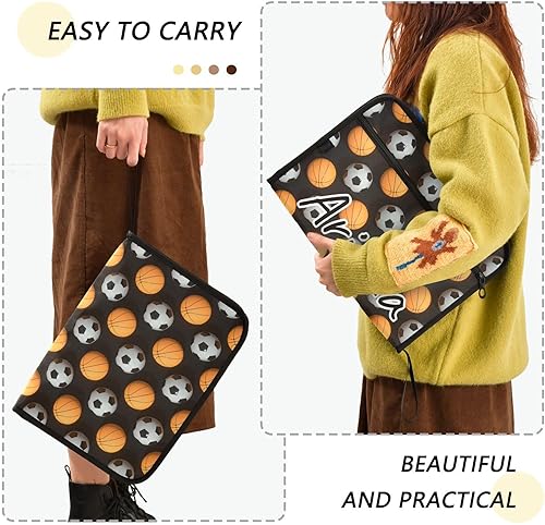 Miniatura 4 de Custom 3D Sports Ball Expanding File Folders 13 Pockets Accordion File Folder with Labels Personalized Important Document Organizer Customized