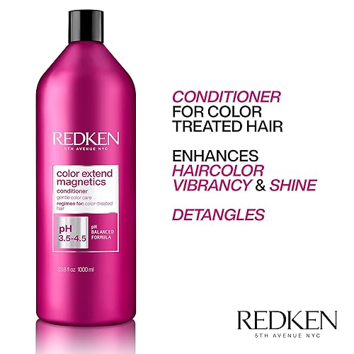 Miniatura 5 de Redken Color Extend Magnetics Shampoo & Conditioner For Color-Treated Hair - Gently Cleanses & Protects Color With Amino Acid