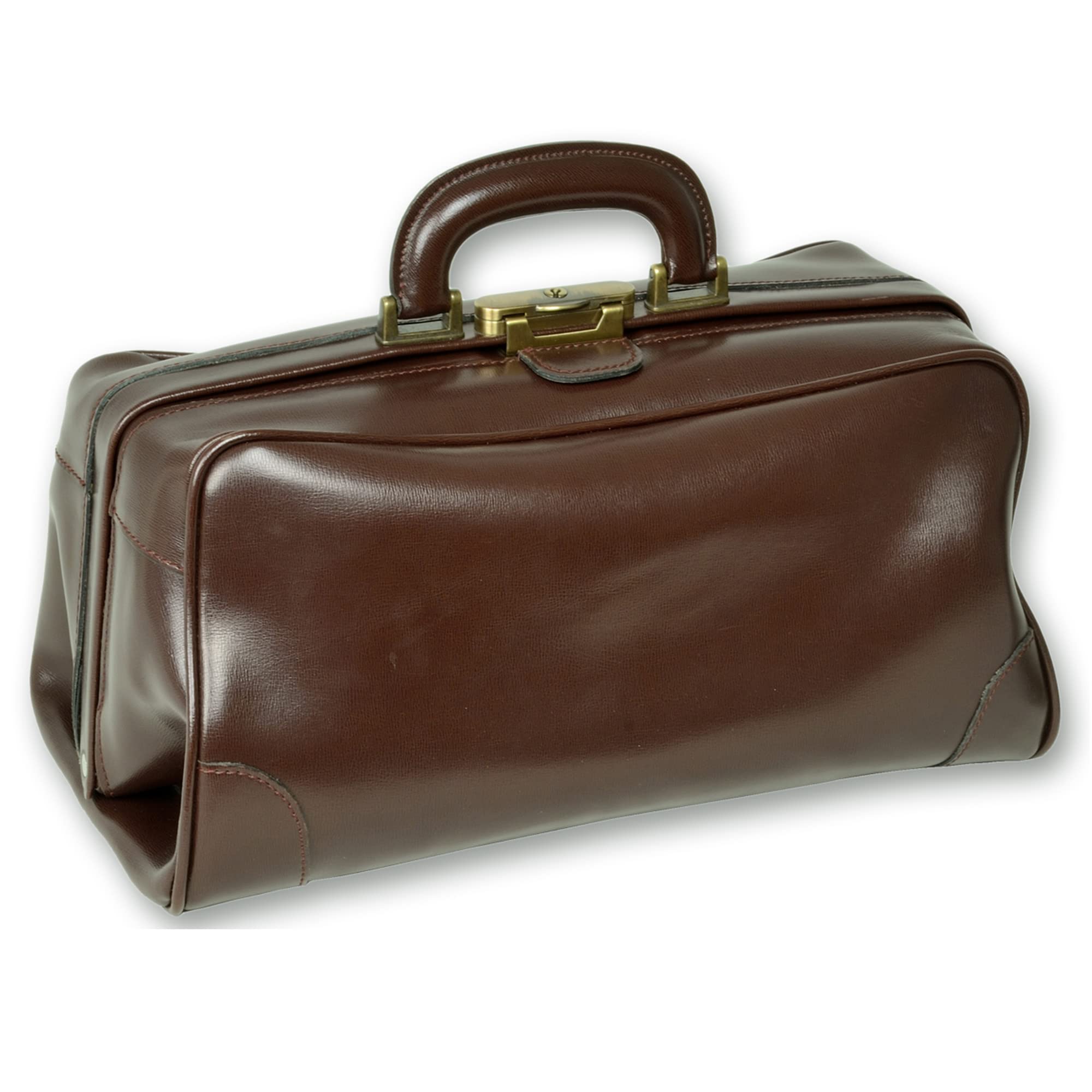 Gima - Borsa da Medico, Doctor Bag, Modello Florida, in Pelle, Colore Marrone