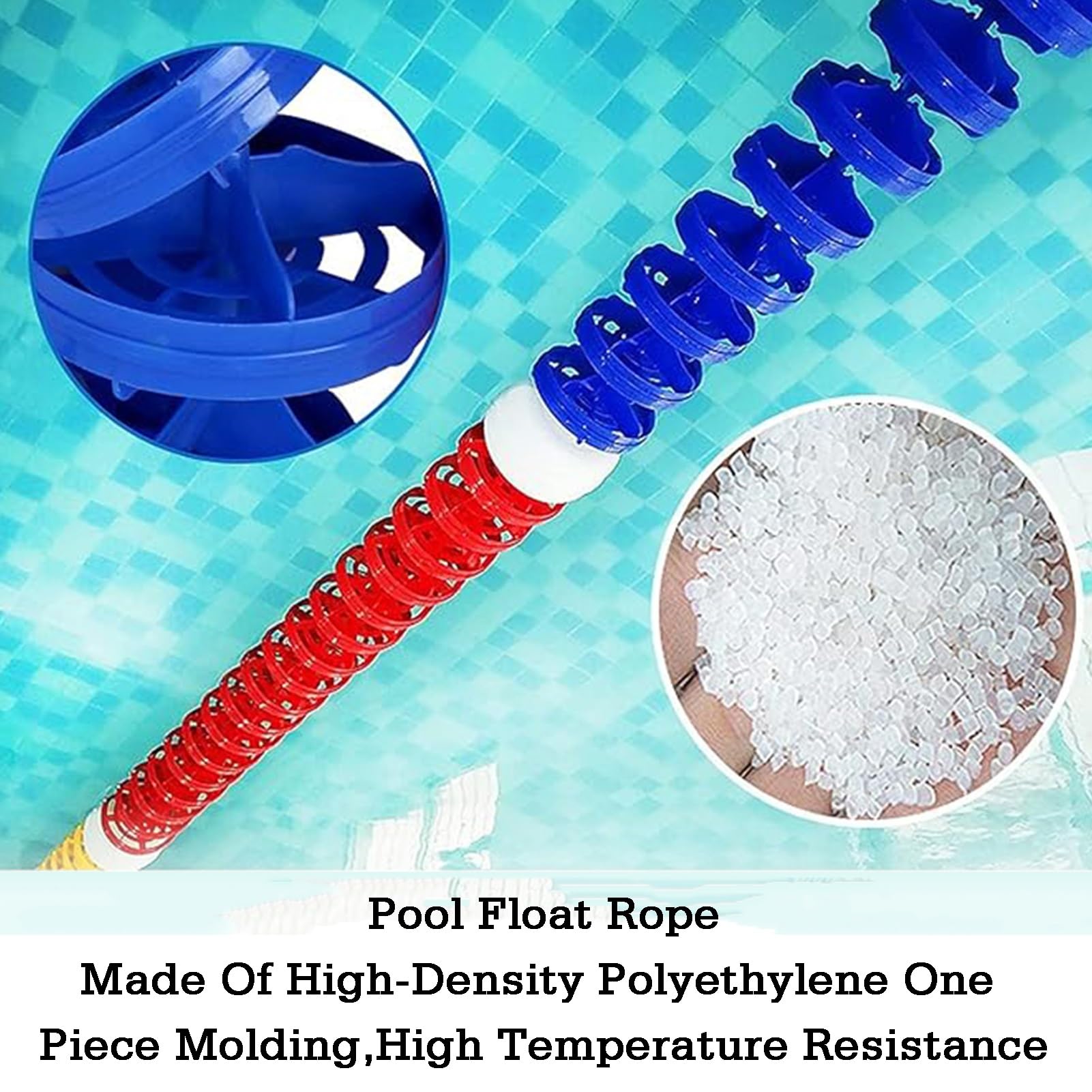 Barrière de sécurité flottante pour piscine, forte flottabilité, installation facile pour les zones aquatiques intérieures et extérieures