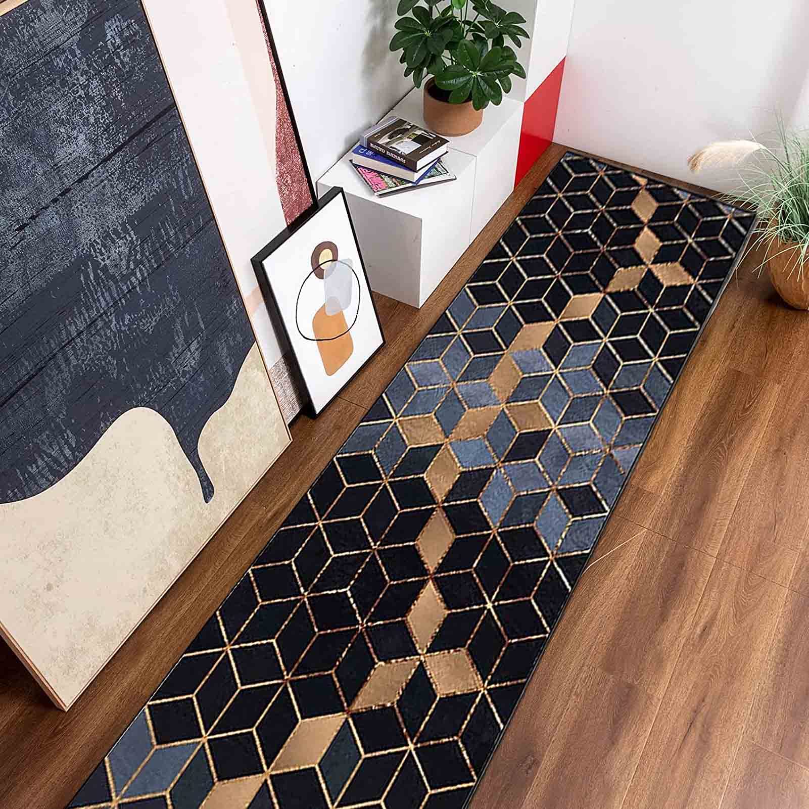 Tapis de cuisine antidérapant lavable grand format 80x100cm pour maison