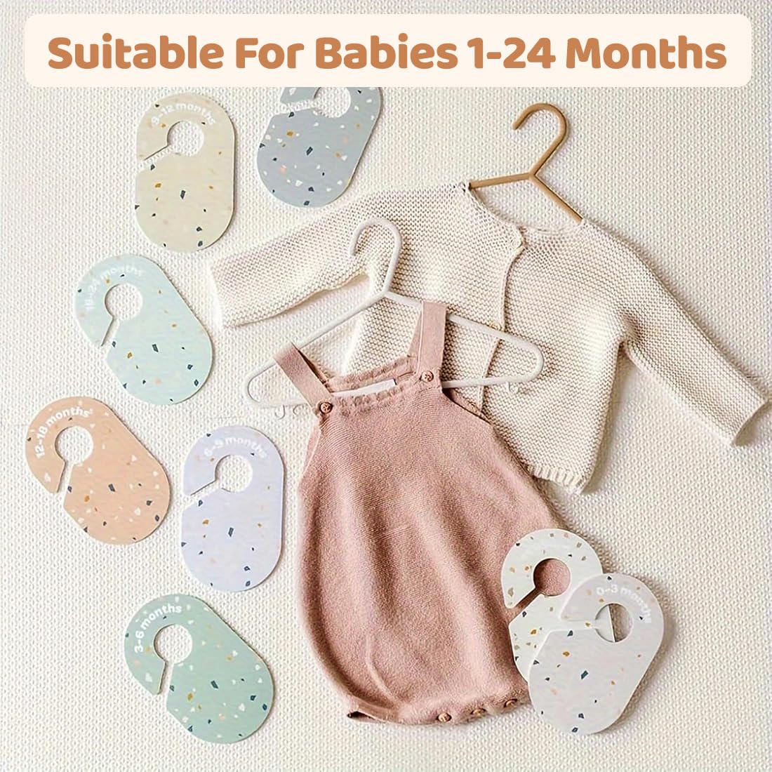 Divisori Armadio Bambini Legno Neonato 24 Mesi 8pz
