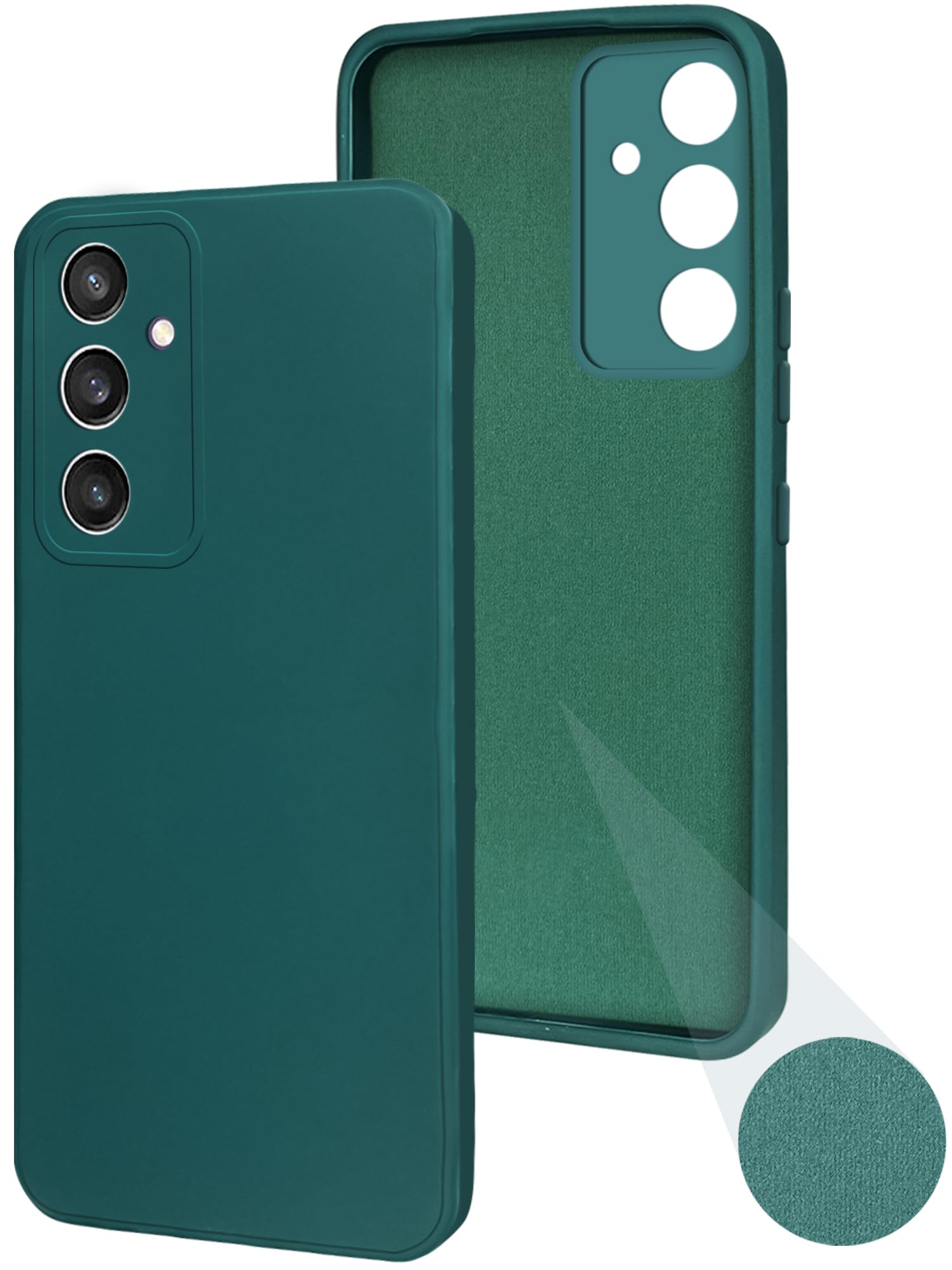 Jkobi Back Cover Case for Samsung Galaxy S23 FE 5G (Matte Finish Silicone with Inside Fiber Cloth |Green) (B0CQM95S63) Amazon Price History, Amazon Price Tracker