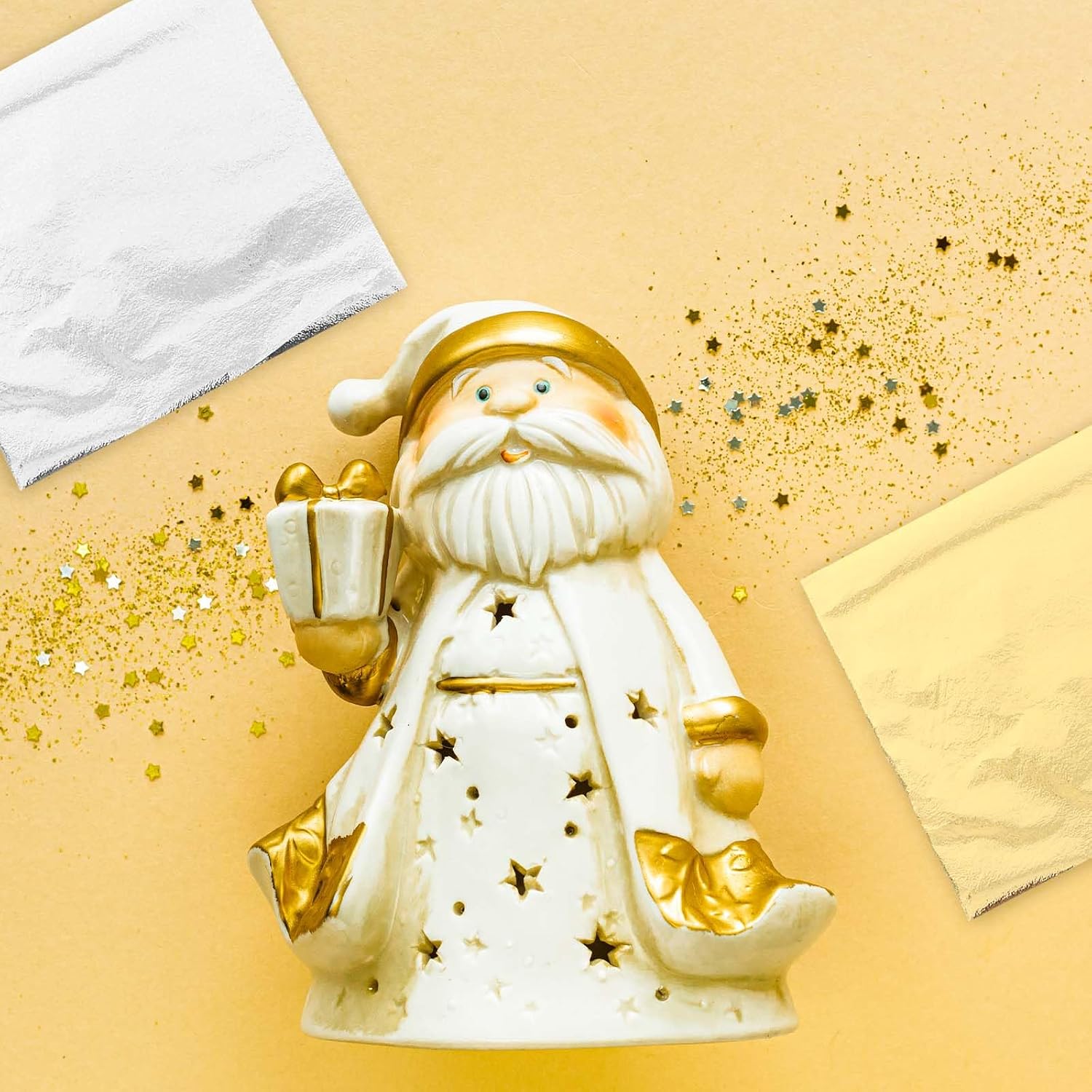 120 Sheets Gold Leaf Sheets 12 Colors Gold Foil Leaf Multi-Color Imitation Foil Sheet for Art Decoration, Painting, Nails, Handicrafts, DIY Crafts(3.15 x 3.35 Inches)