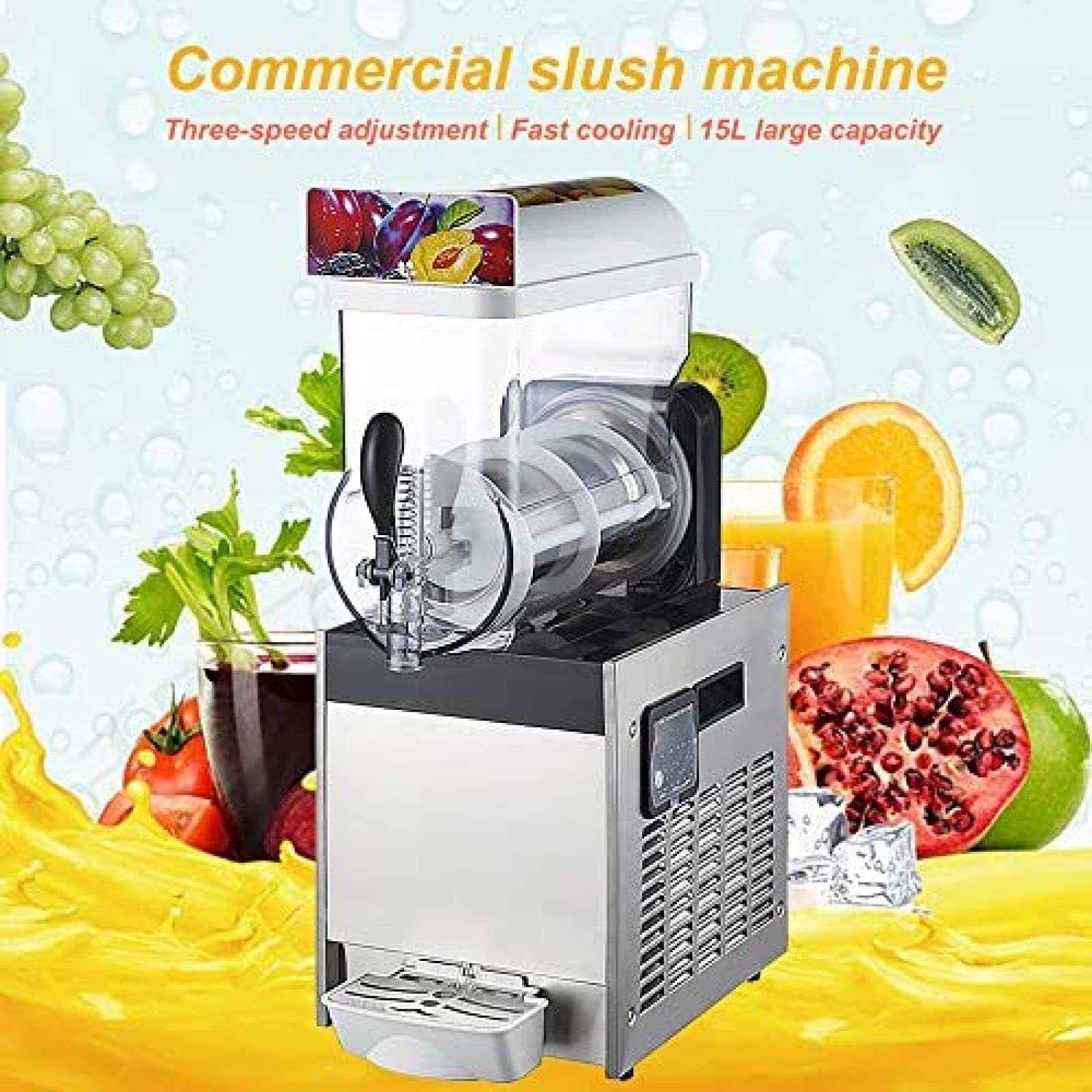 Amazon.co.jp: 商業アイススラッシュマシンスノーコールドドリンク製造