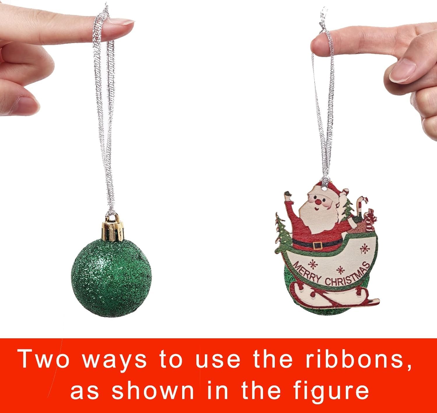 100 Cuerdas Para Colgar Adornos Navideños - Ganchos Suaves En Dorado, Ideales Para Bolas Del árbol De Navidad