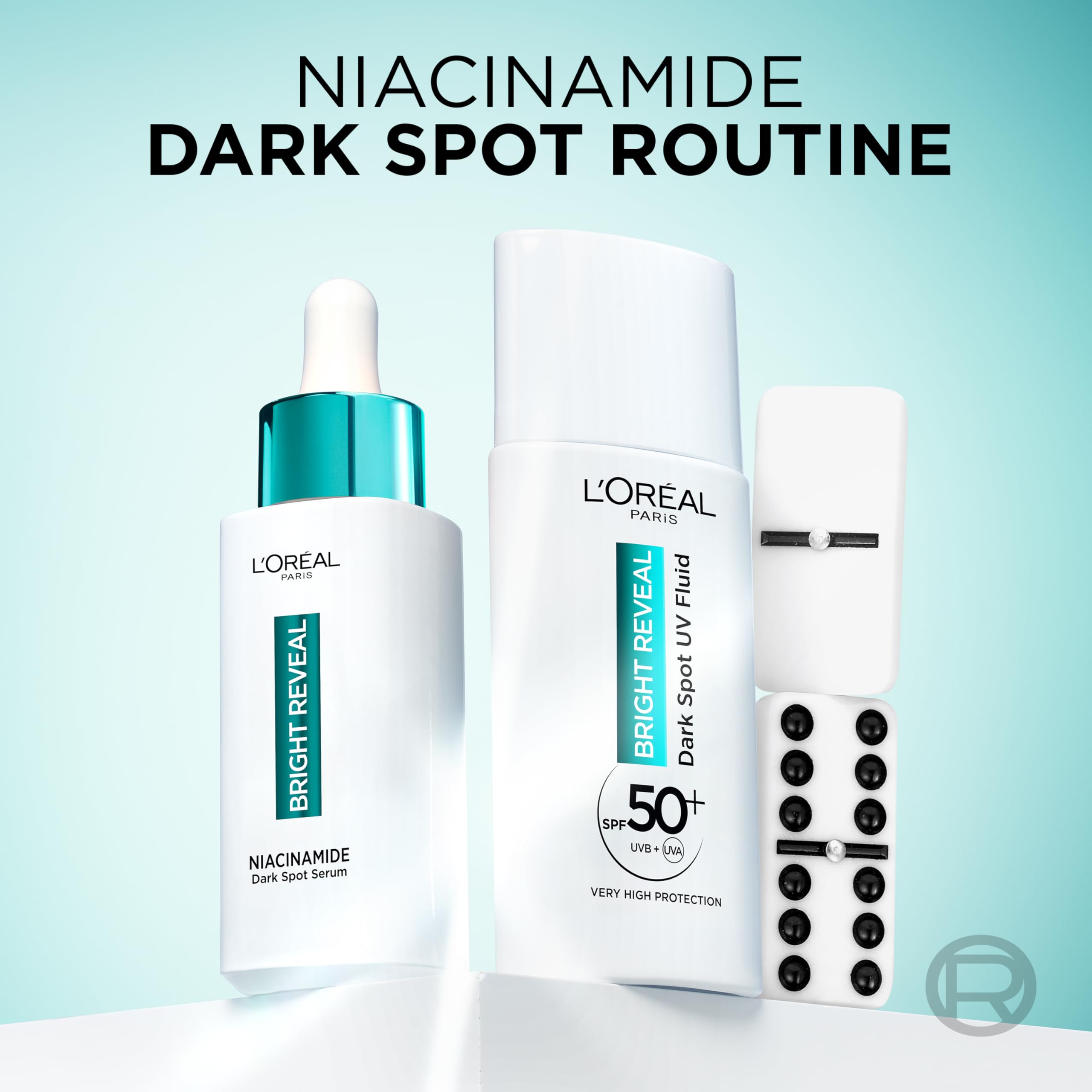 L'Oréal Paris Bright Reveal Niacinamide Dark Spot Routine, Niacinamide Dark Spot Serum + UV Fluid SPF50+ - Image 4