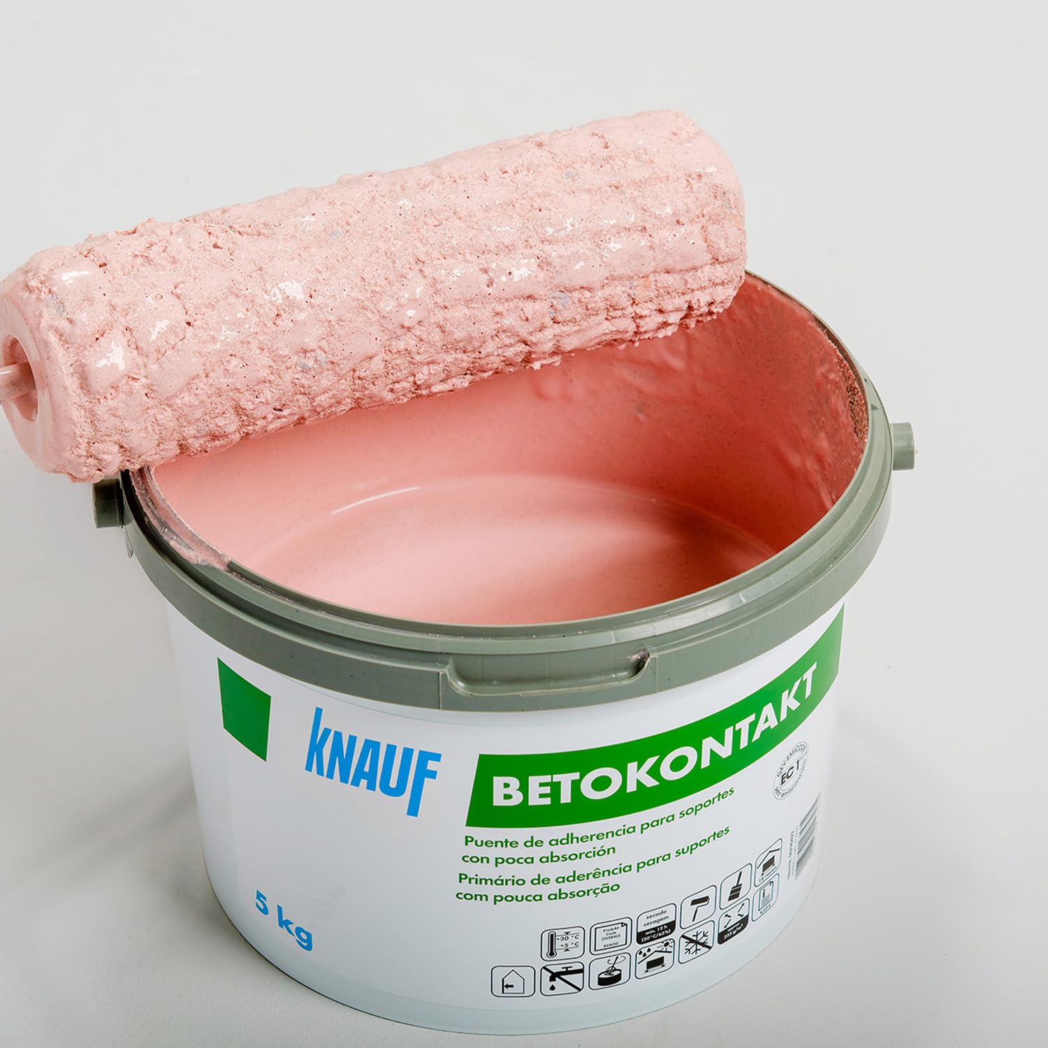 KNAUF Betokontakt 5 kg Puente de Adherencia Rosa para Hormigón y Cerámica