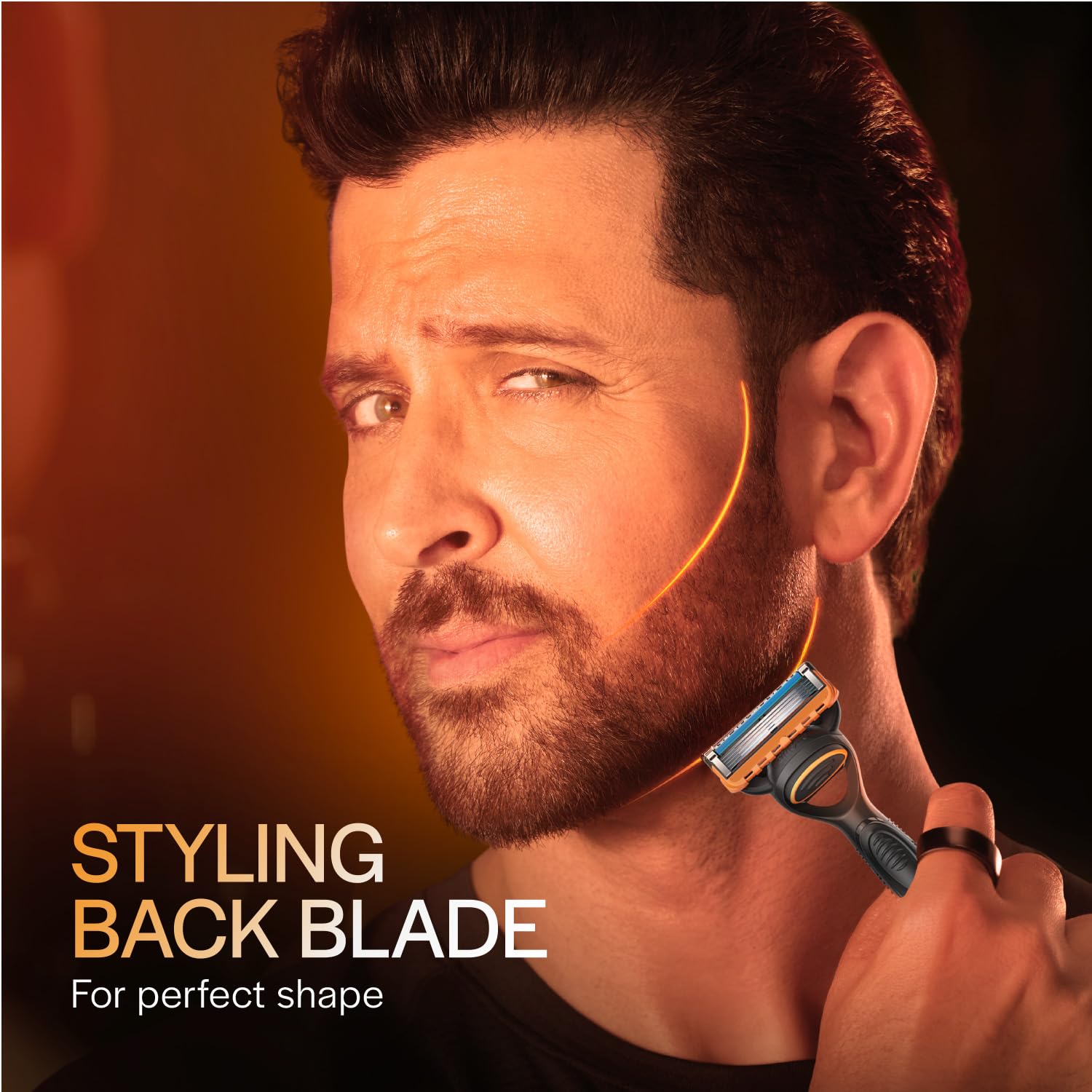 Gillette Fusion Power, Shaving Razor For Men | Micro-Pulse Technology For Reduced Friction | With Beard Shaping Back Blade | 5 Blades For Your Perfect Shave | Styling Back Blade For Your Perfect Shape 3