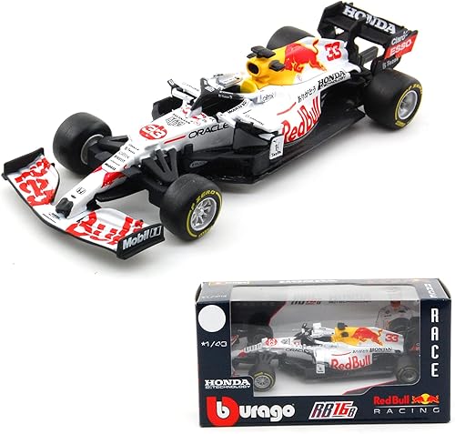 JODIYAAH Bburago 143 Red Bull 2021 RB16B 33 Turquía F1 Formula Car Vehículos estáticos fundidos a presión Modelo coleccionable Juguetes de autos de
