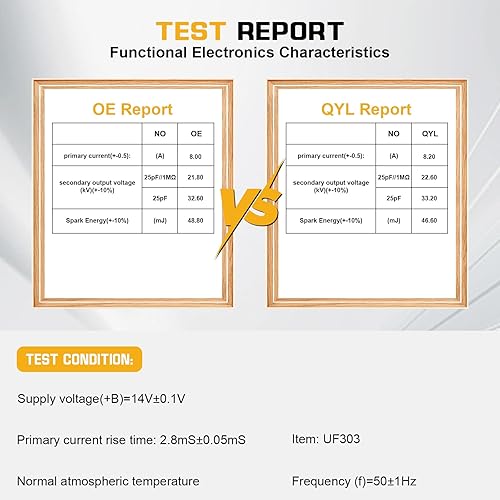 Miniatura 3 de QYL Paquete de bobina de encendido UF303 E255 de repuesto para Chevy Colorado Canyon 2004-2006 Trailblazer Envoy 2002-2005 compatible con Isuzu