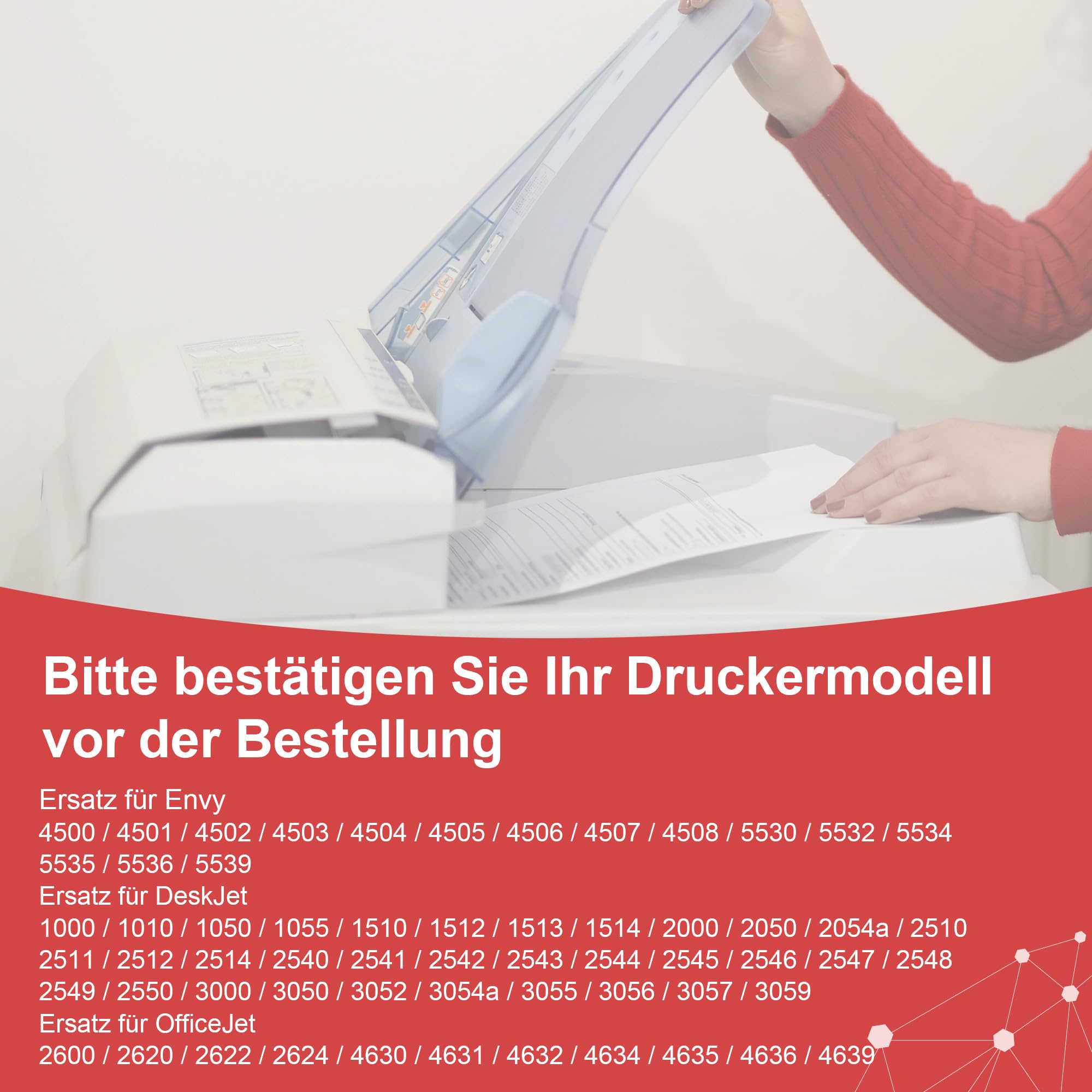 Stampante Scanner Hp 2 Cartucce D'inchiostro A Colori Compatibili HP 61XL - Per Stampanti Serie 2510, 2540, 3510, Ecc., Rifornite Cartuccia Hp 301 Nero - Foto 7