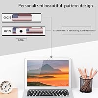 Vista 4 de Cubierta para cámara web, 3 piezas, cubierta para cámara de portátil, capacidad de protección de privacidad es el doble de grande que
