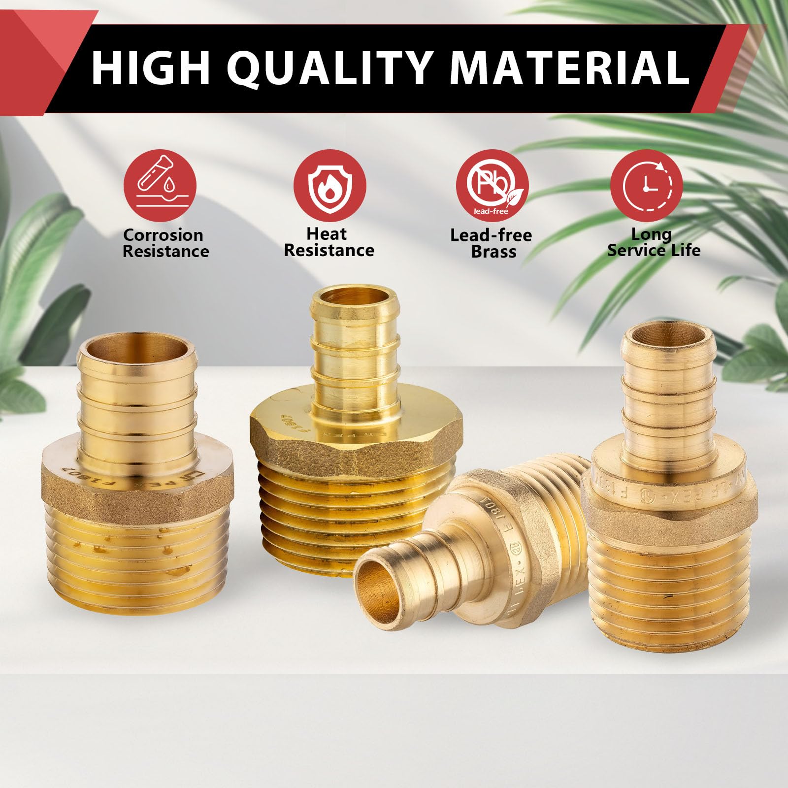 Amazon.co.jp: EFIELD PEX 1/2インチ x 1/2インチ NPT オスアダプター