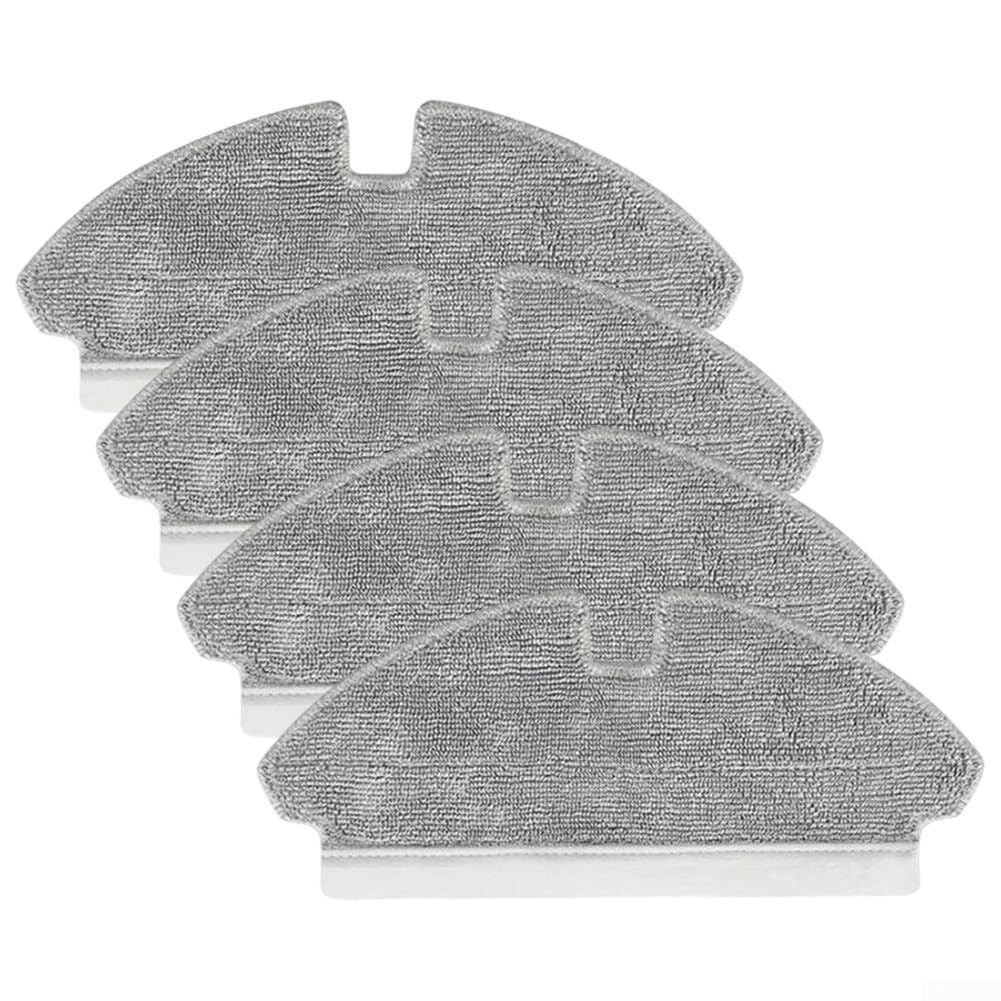 Lot De 4 Serpillères Lavables Pour Robot Aspirateur MOVA S800, E20, E20 Pro - Microfibre, Remplacement Facile
