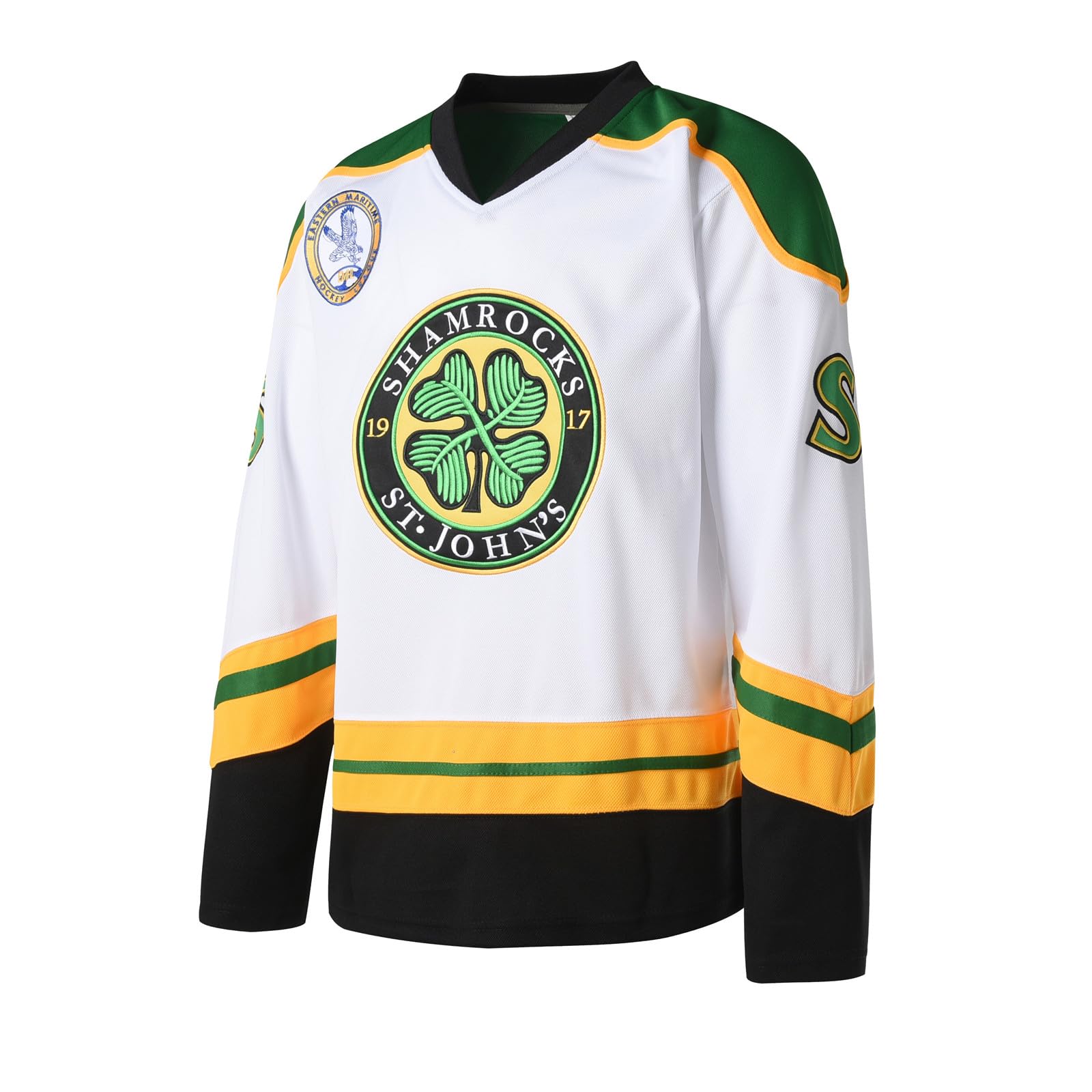 Maillot de hockey sur glace Ross The Boss #3 Rhea pour homme avec écusson EMHL