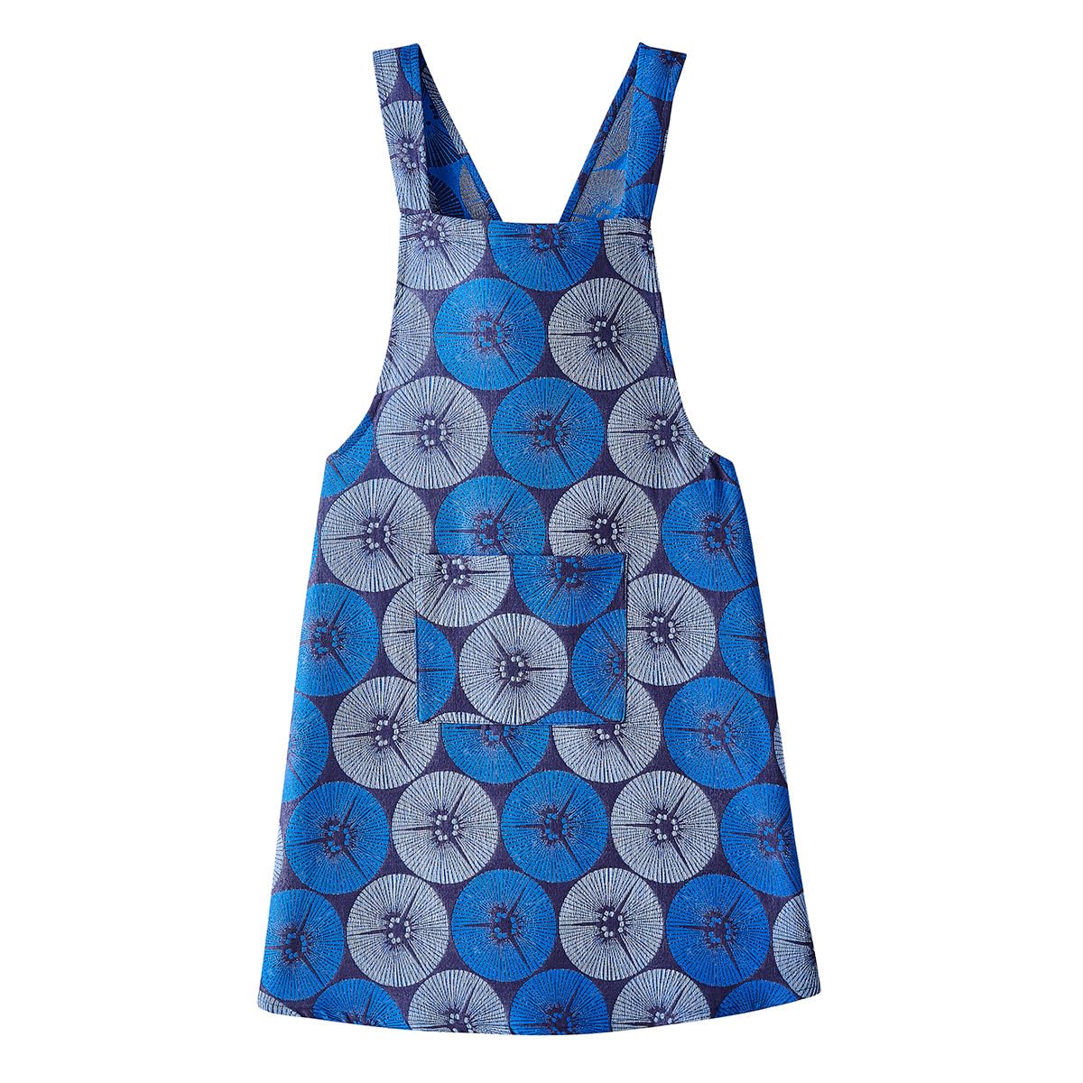 LE JACQUARD FRANÇAIS Yukata Indaco 28542 - Grembiule in cotone, 83 x 135 cm, Blu, 83x135 cm