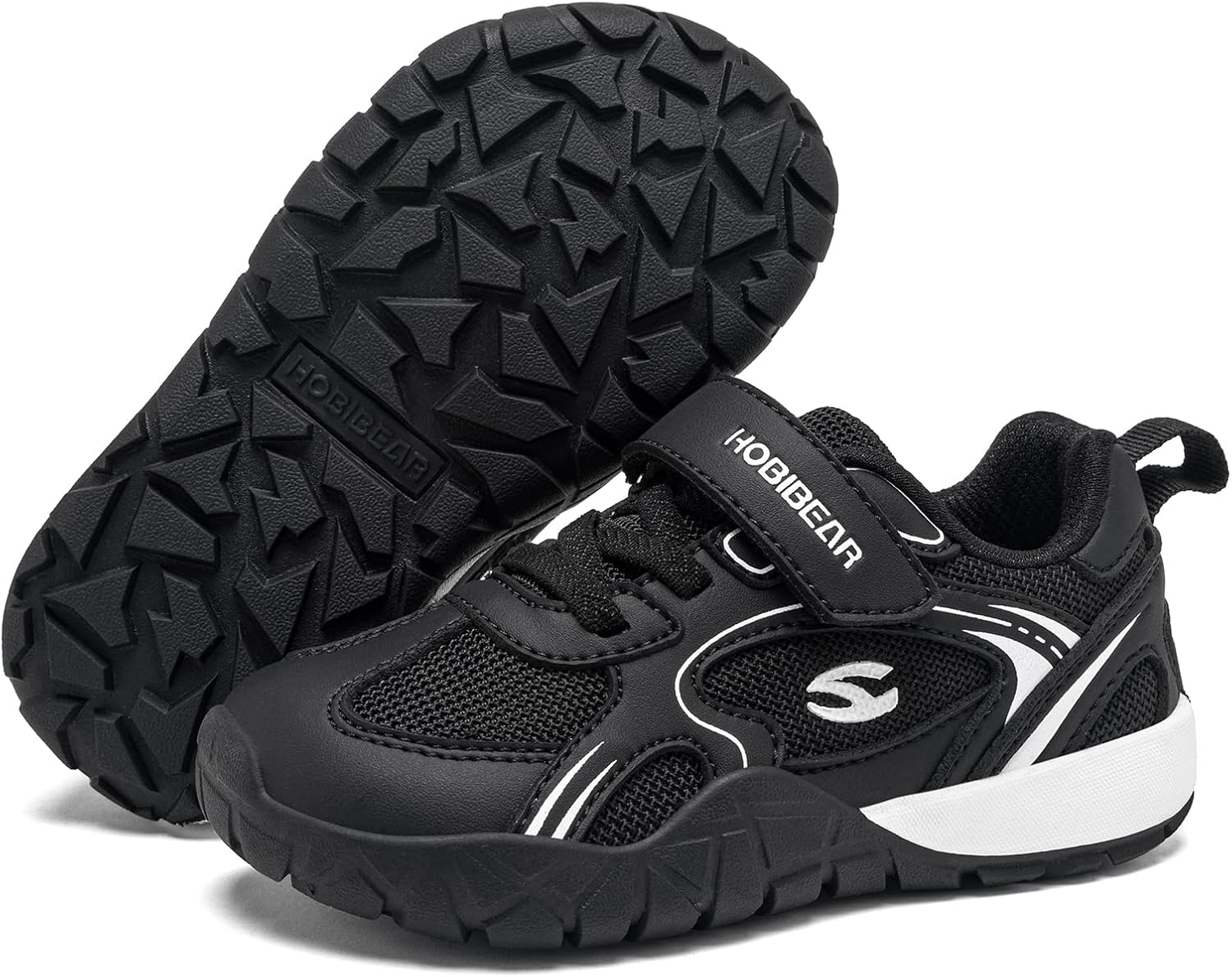 HOBIBEAR Toddler Little Kids Barefoot Shoes - Wide Toe Box Zero Drop Breathable Lightweight Athletic Running Walking Sneakers for Boys Girls Casual School Sports