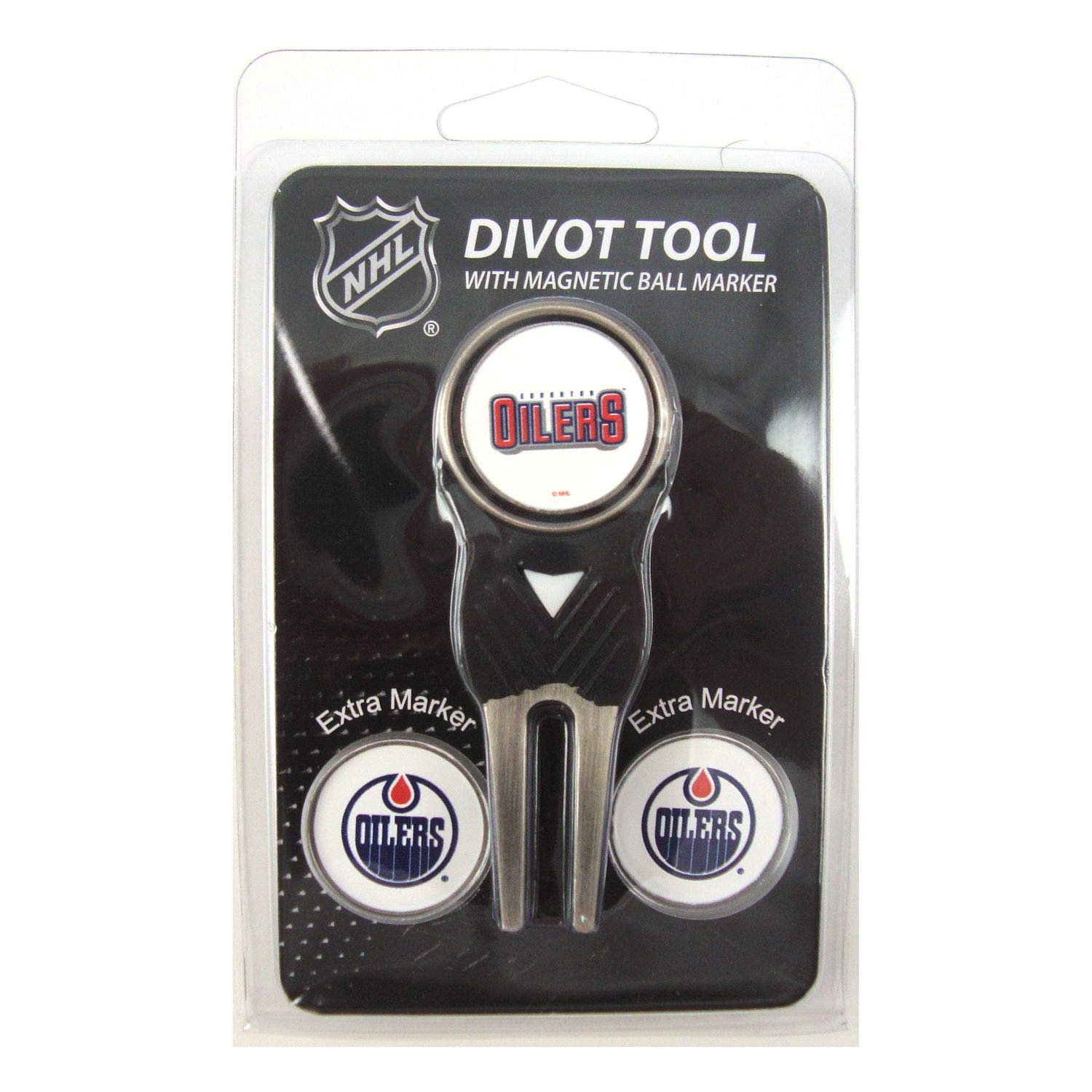 Edmonton Oilers Divot Repair Tool with 3 Golf Ball Markers