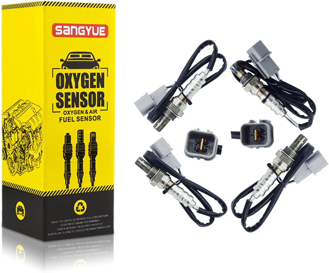 2PCS Oxygen O2 Sensor for 2008-2009 Scion XD 1.8L; 2007-2012 Toyota Yaris 1.5L Upstream + Downstream
