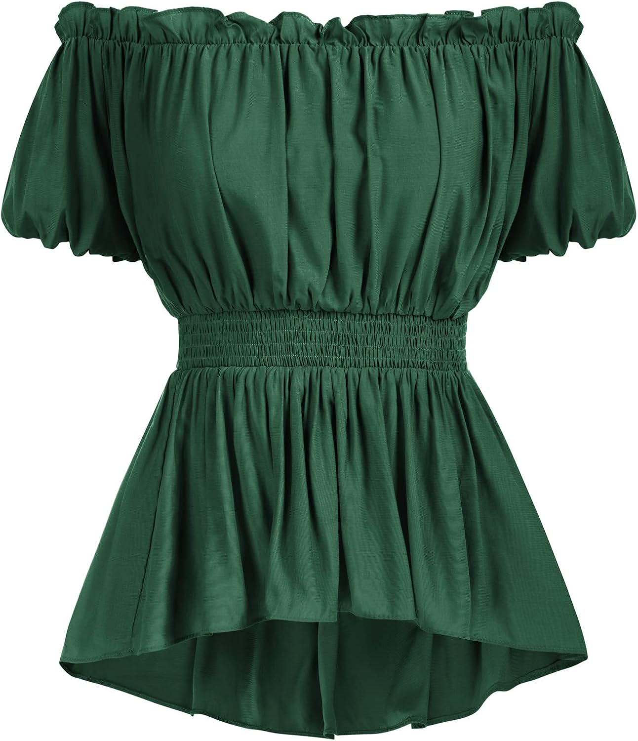 Scarlet Darkness Renaissance Shirt Women Off Shoulder Short Sleeve Tops Summer Peasant Pirate Shirt Peplum Blouse