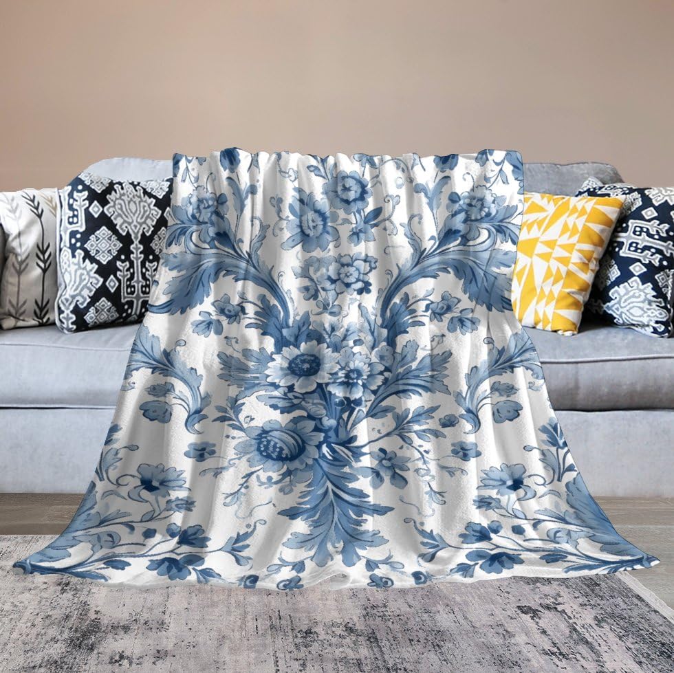 Couverture pelucheuse en flanelle bleue, le plaid d'exception pour un confort haut de gamme