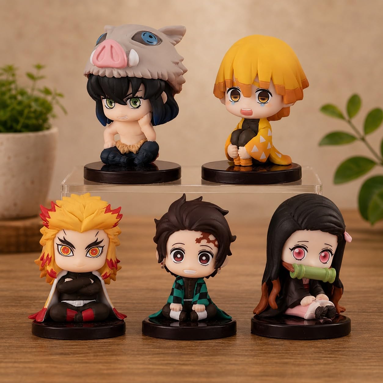 Ninja Mini Anime Action Figure Toys | Multiple Character Collectible Set of 5 | Special Edition for Car Dashboard, Decoration, Cake, Office Desk & Study Table (Height-7.5cm)-image-19