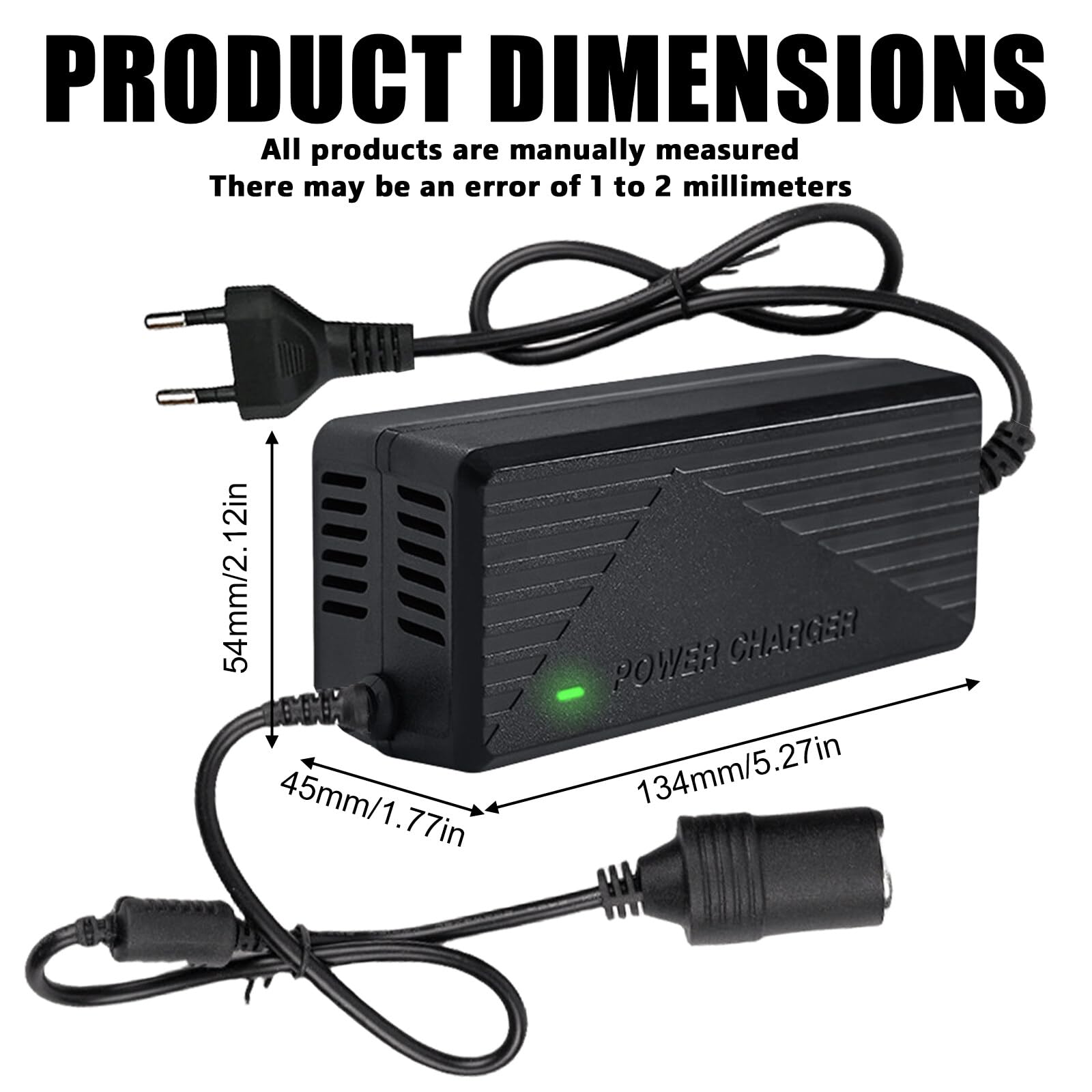 Adattatore di alimentazione auto 220V a 12V 10A 120W convertitore tensione accendisigari inverter