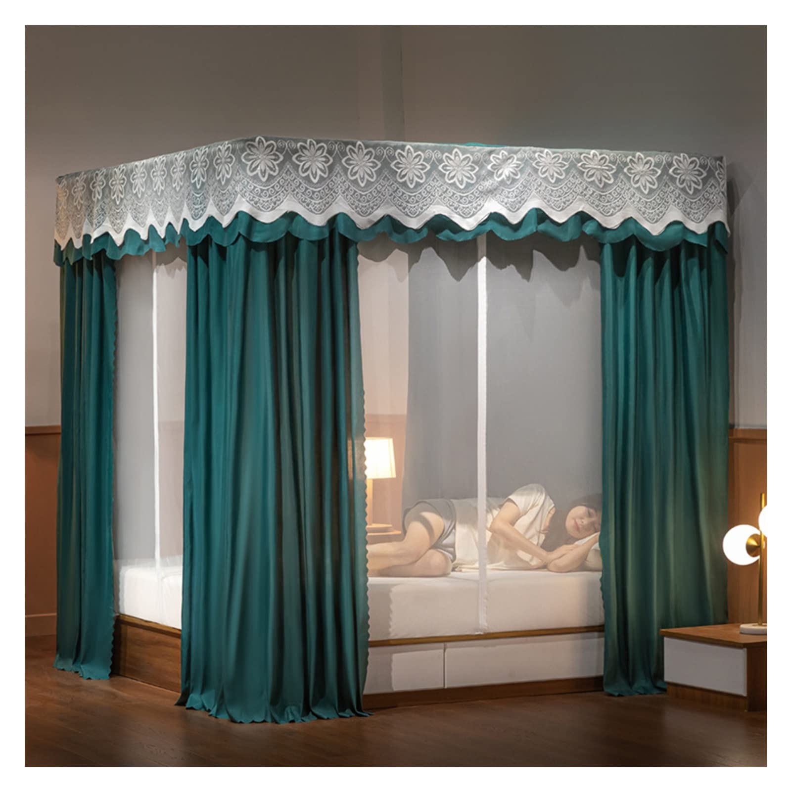 MRKU Mosquitera Universal de fácil instalación, mosquitera Colgante para Cama, Interior y Exterior, para niños y niñas, Adultos, Camping, decoración de Interiores.