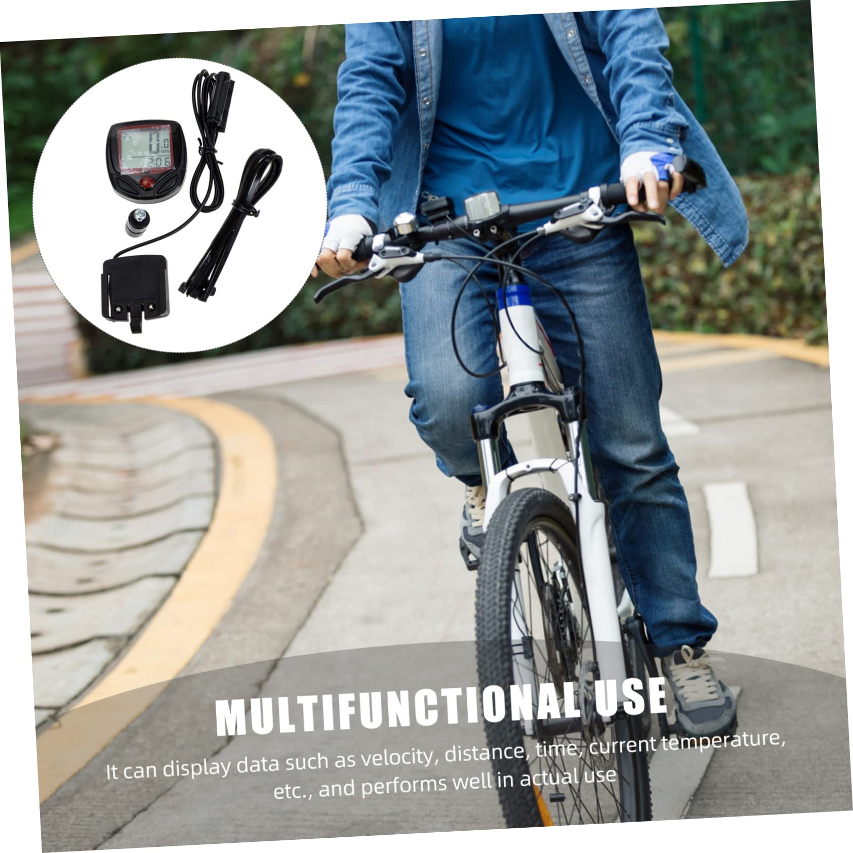 BESPORTBLE 4ensembles Compteur De Vélo sans Fil Étanche Compteur De Vitesse Portable pour Vélo De Montagne Accessoire Léger Et Facile à Installer