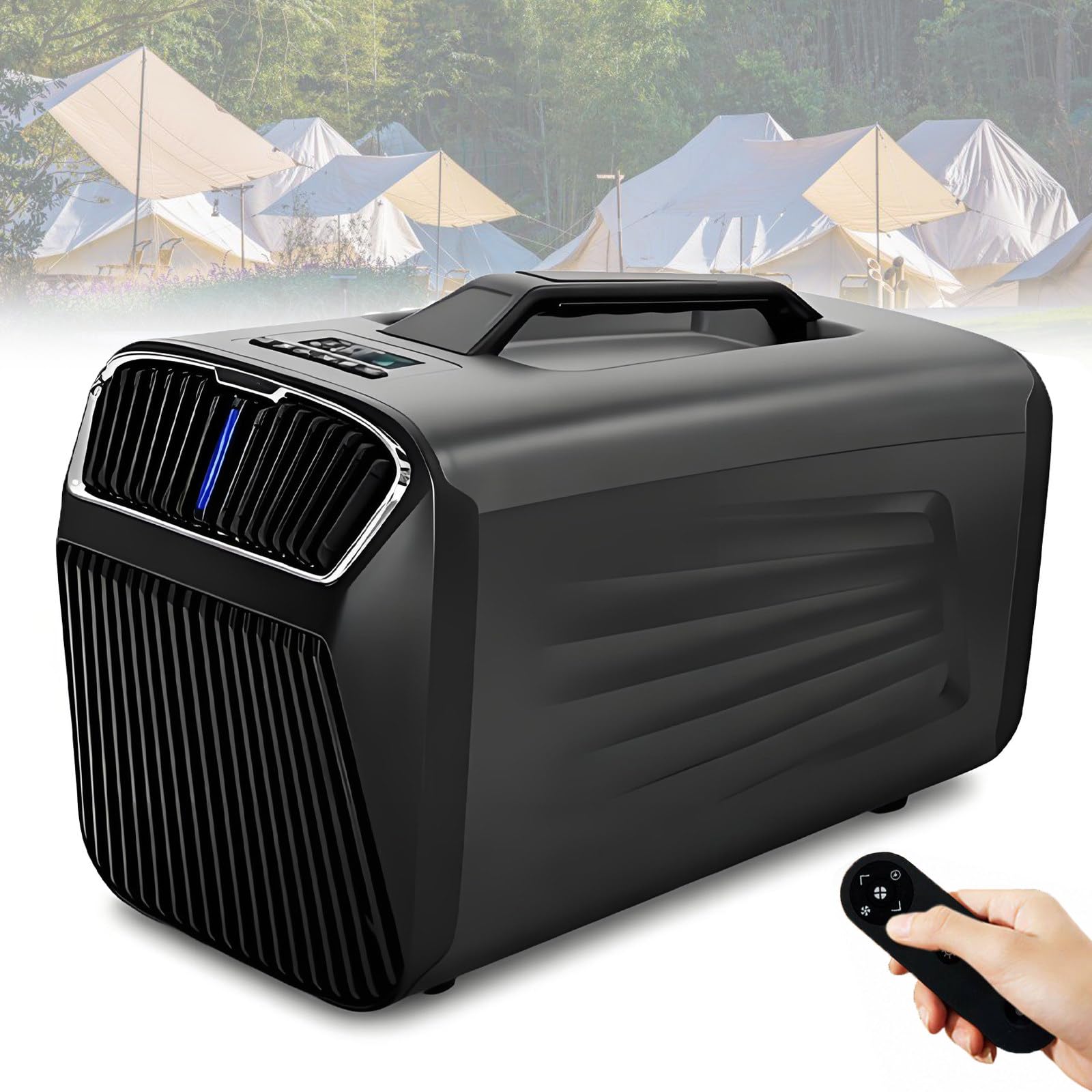 NYANS 5200 BTU Portable Tent Air Conditioner, Fast Cooling Solution for Camping, RVs, Trucks, Vans, Cars, Small Warehouses and Pet Houses 220V-Gray