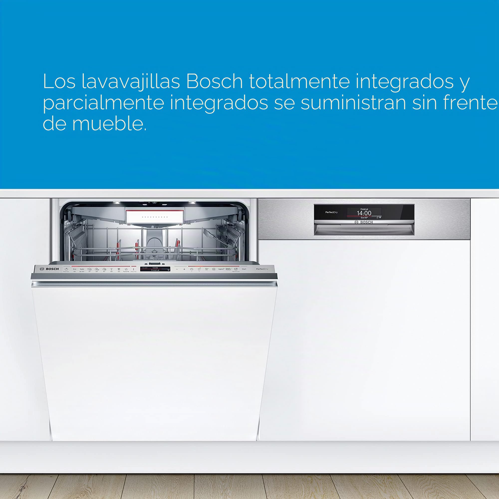 Bosch SMV4HAX48E Serie 4 - Lavavajillas inteligente totalmente integrado, 60 cm de ancho, cesta para cubiertos, fabricada en Alemania, programa silencioso, secado extra con solo pulsar un botón