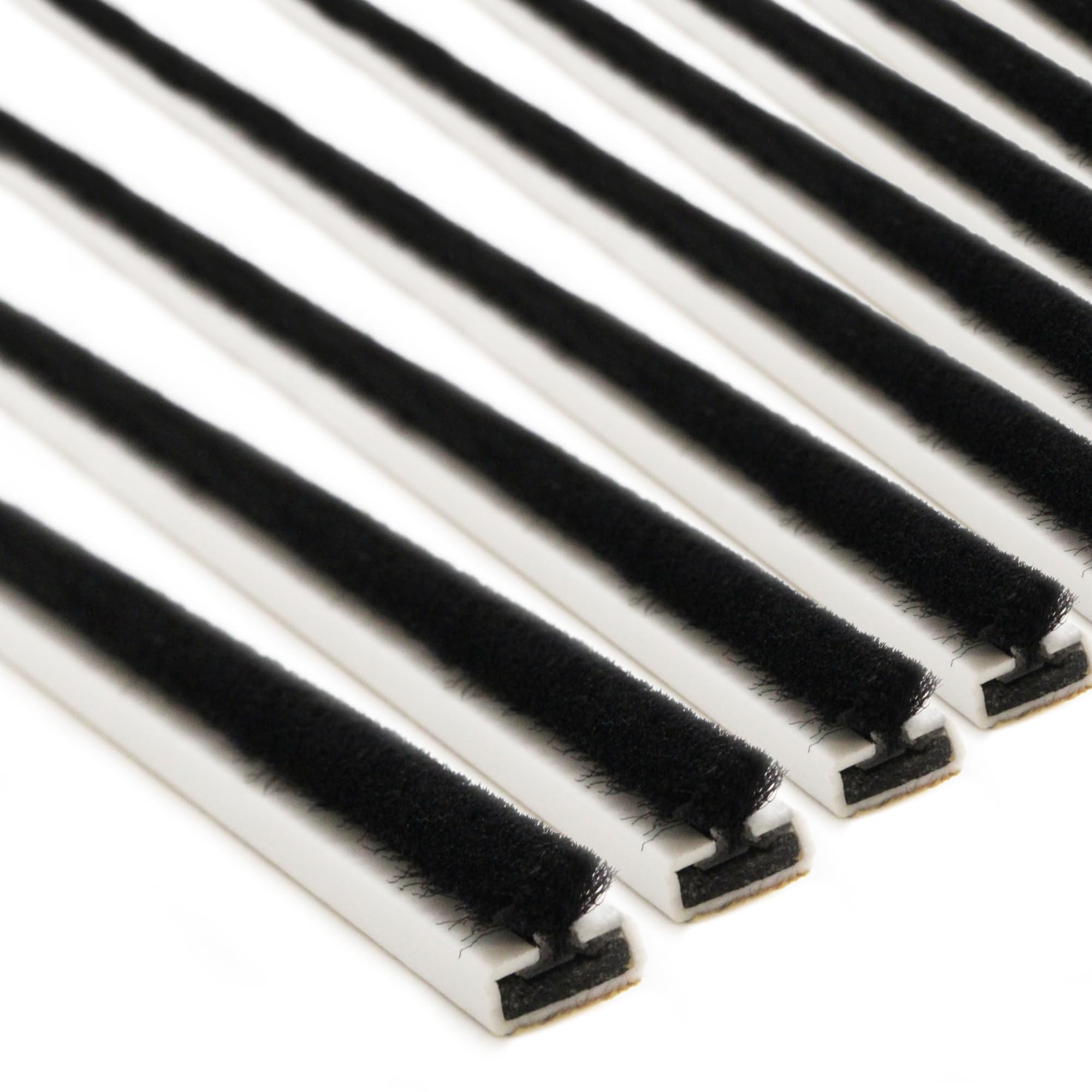 EAI Fire & Smoke Seal Intumescent Door Strips - 5 Pack, 105cm x 1cm x 0.4cm | Adhesive Metre-Long Safety Strips to Prevent Spread of Smoke & Fire | White