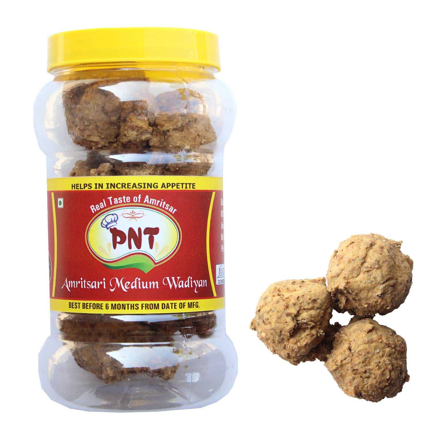 PNT Amritsari Handmade Crispy Premium Wadiyan (Medium Pepper, 400g) (B08P79HH42) Amazon Price History, Amazon Price Tracker
