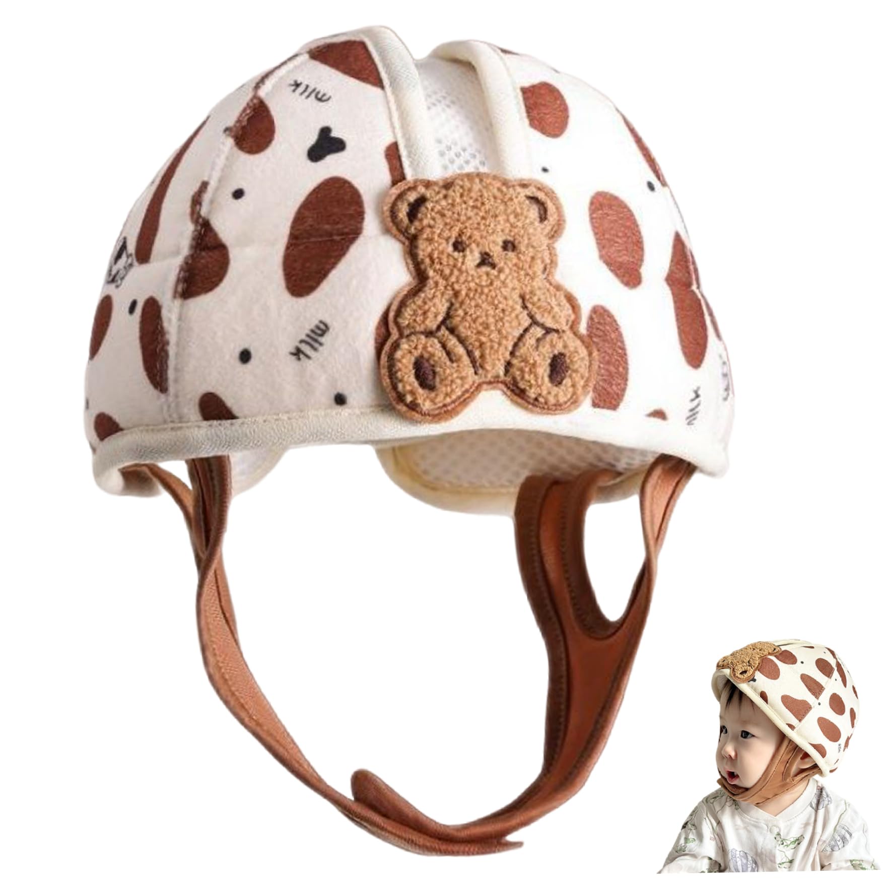Casco de seguridad para bebé protector de cabeza para gatear libremente en casa 7