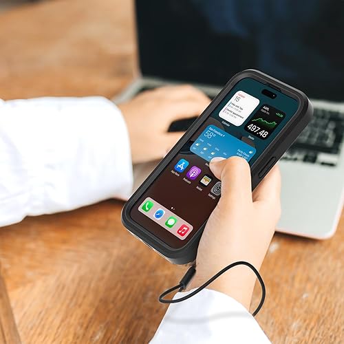 Miniatura 8 de WXR Compatible con iPhone 15, parachoques de silicona suave y parte trasera de policarbonato duro transparente e interior de policarbonato duro,