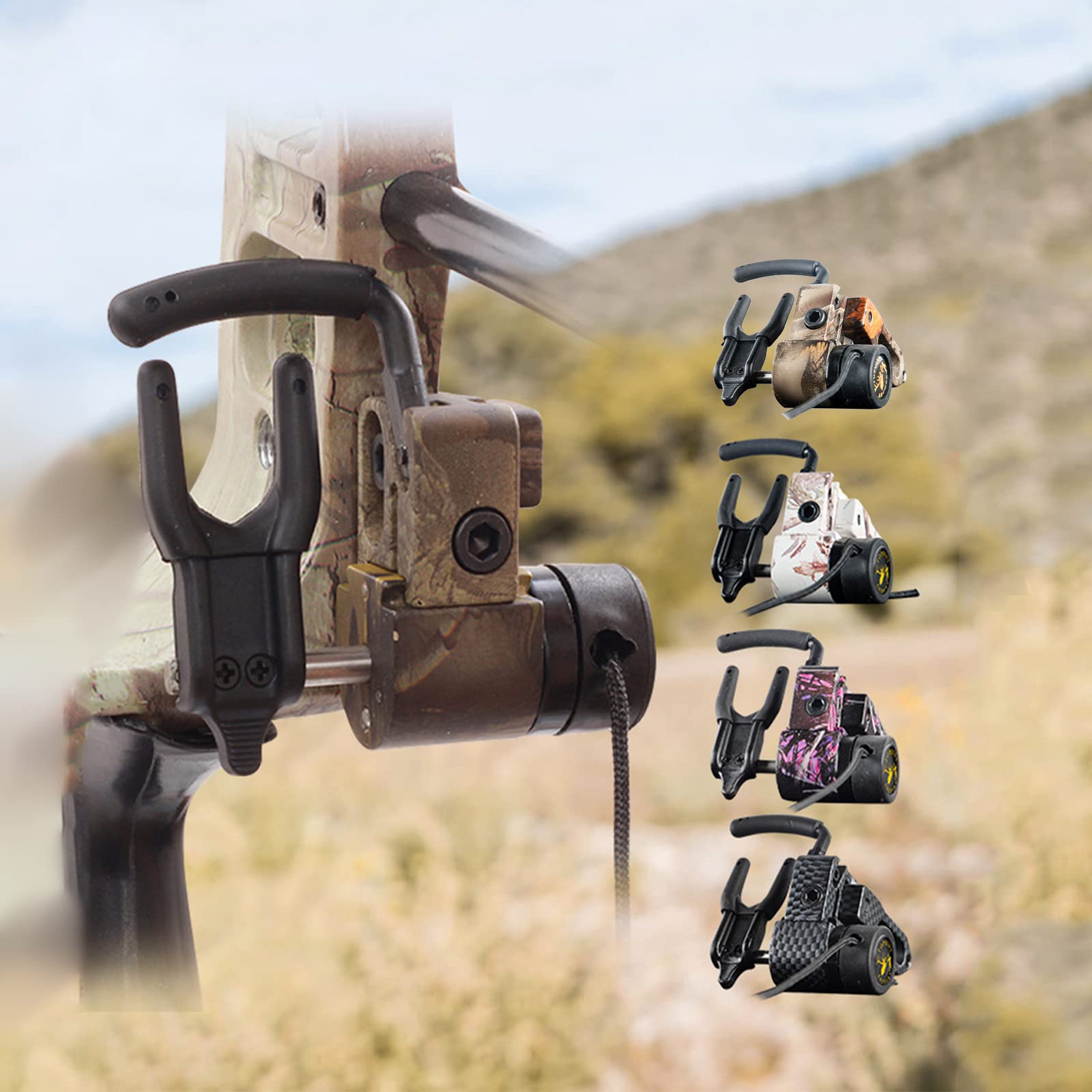 Vapor Trail Archery Arrow Rest Pro V, Left Hand, Mathews Bracket, Black Arm